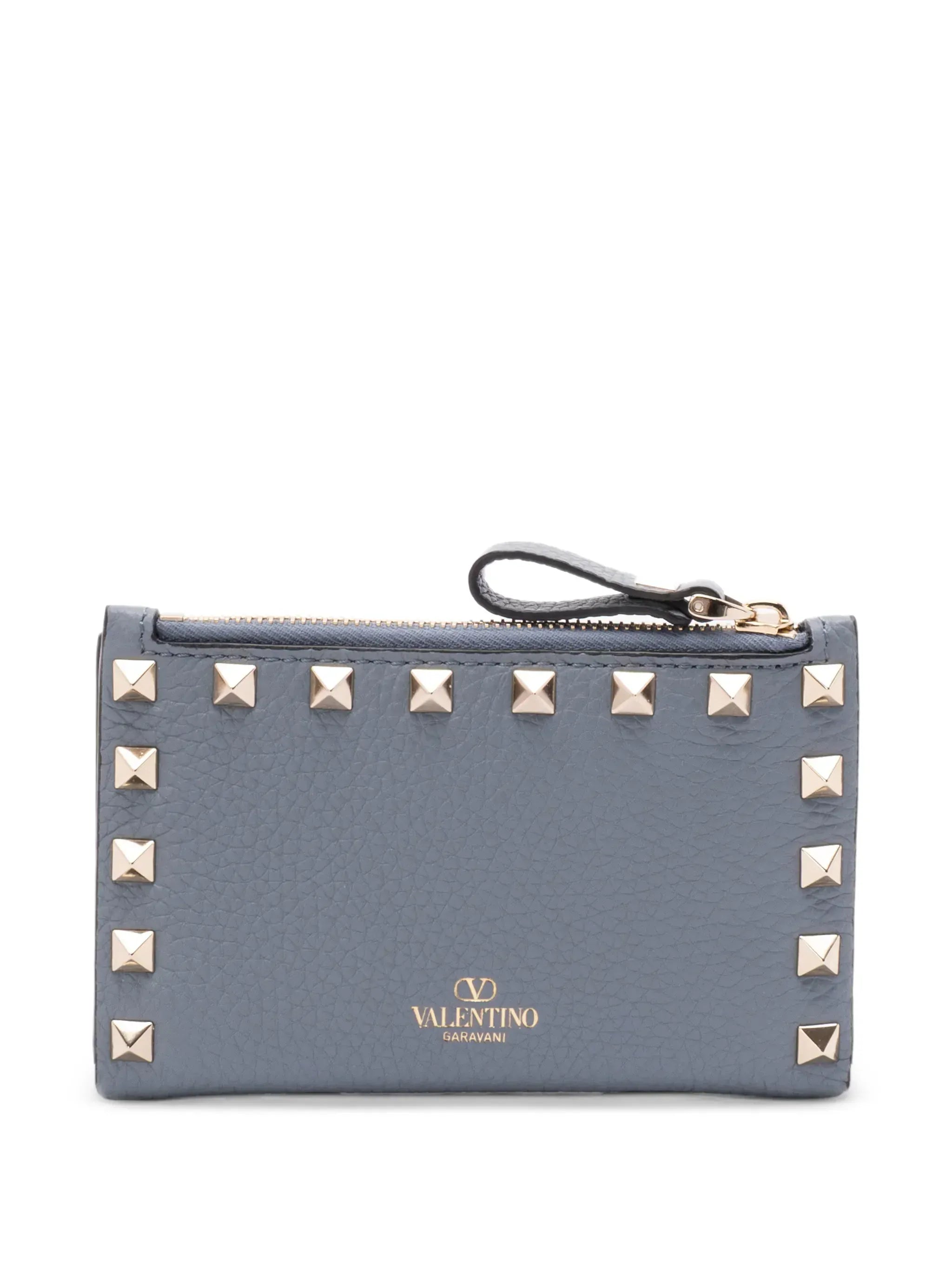 Valentino Garavani Studded Zip Wallet