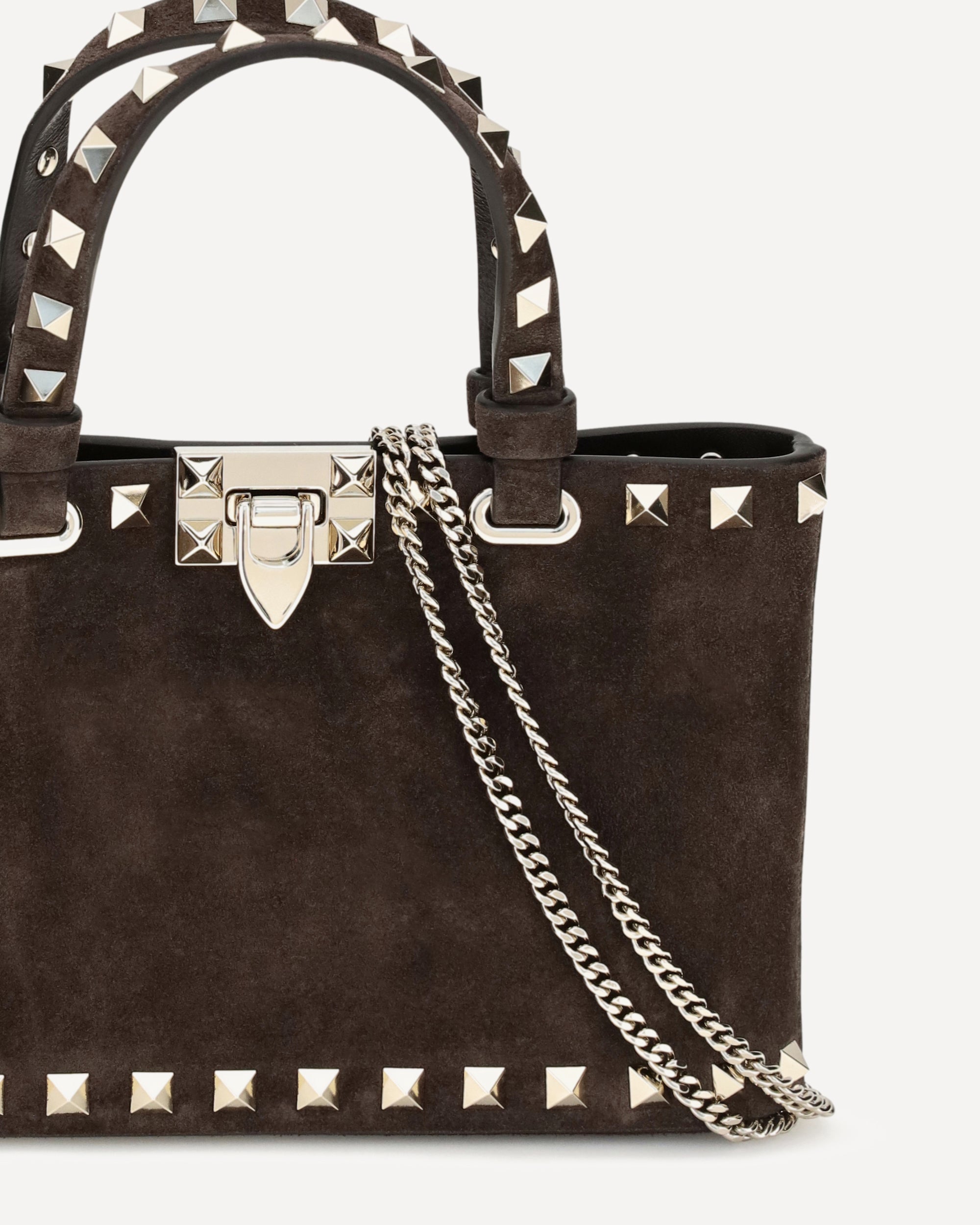 Valentino Garavani Suede Rockstud Mini Handbag