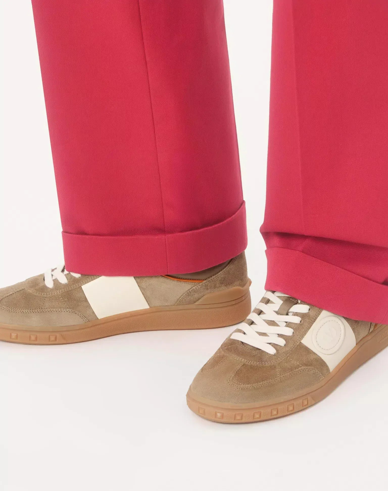 Valentino Garavani Upvillage Low Top Split Leather Sneakers