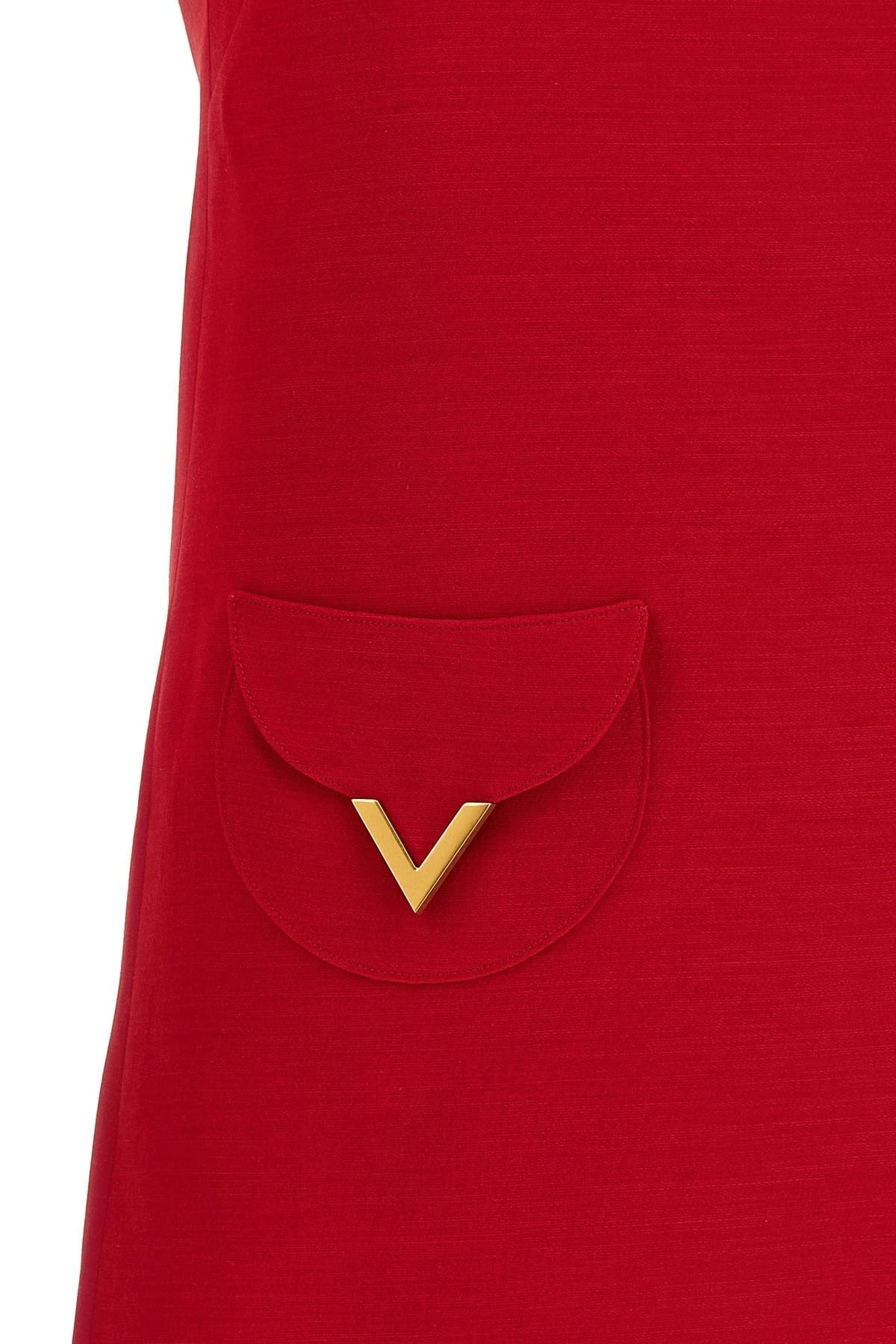 Valentino Garavani Valentino Garavani V Gold Mini Dress