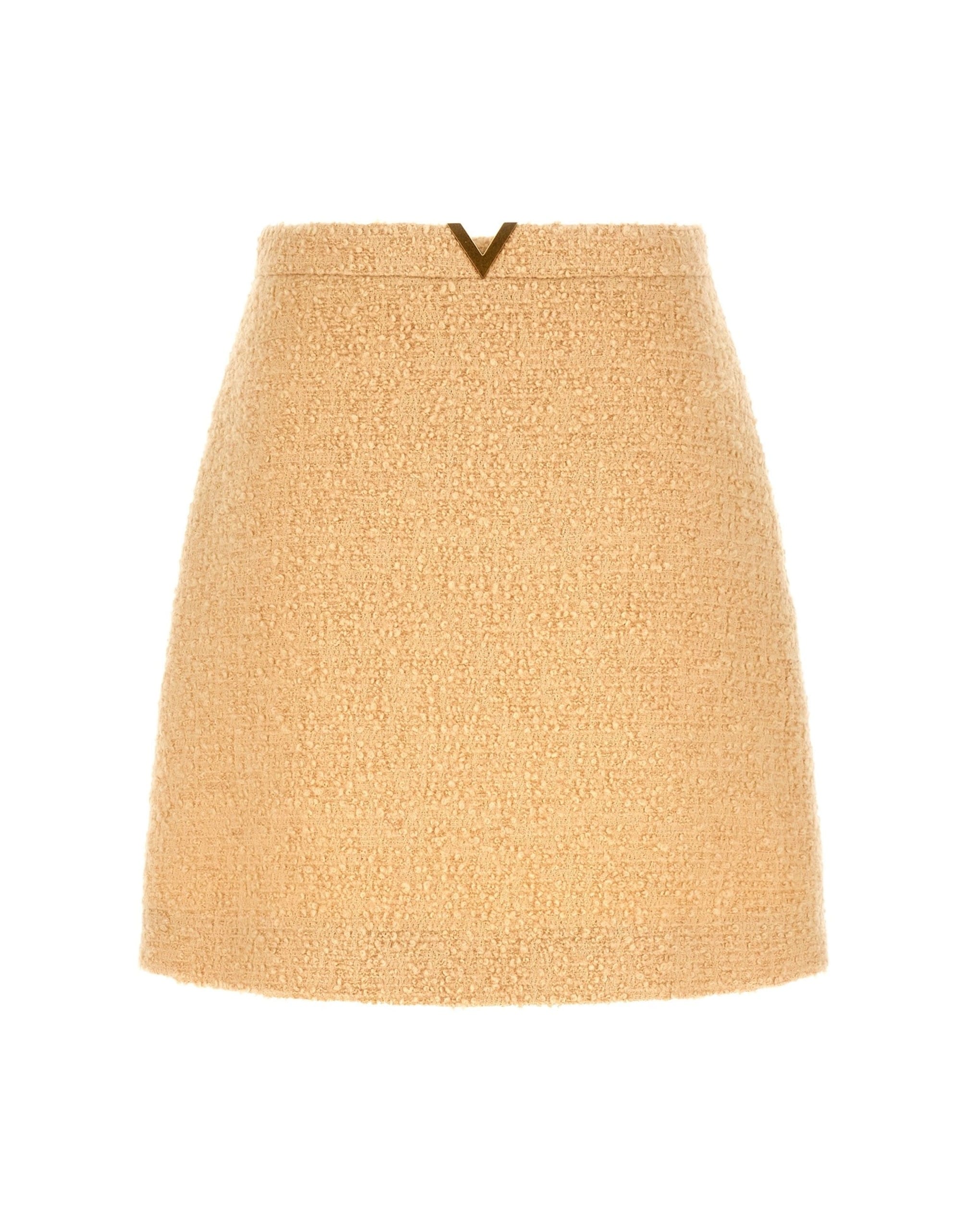 Valentino Garavani Valentino Garavani V Gold Mini Skirt