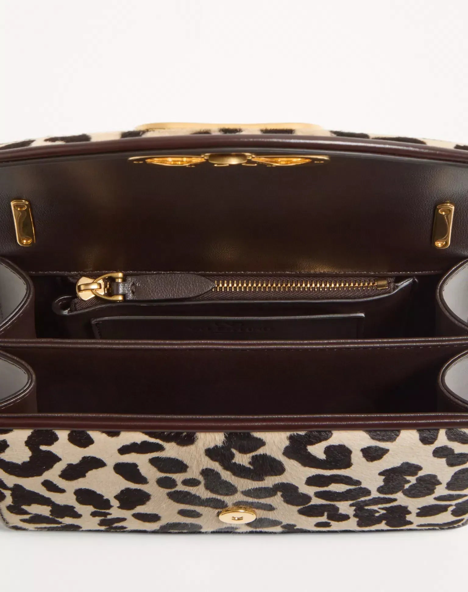 Valentino Garavani Vain Small Pony Effect Animalier Print Shoulder Bag