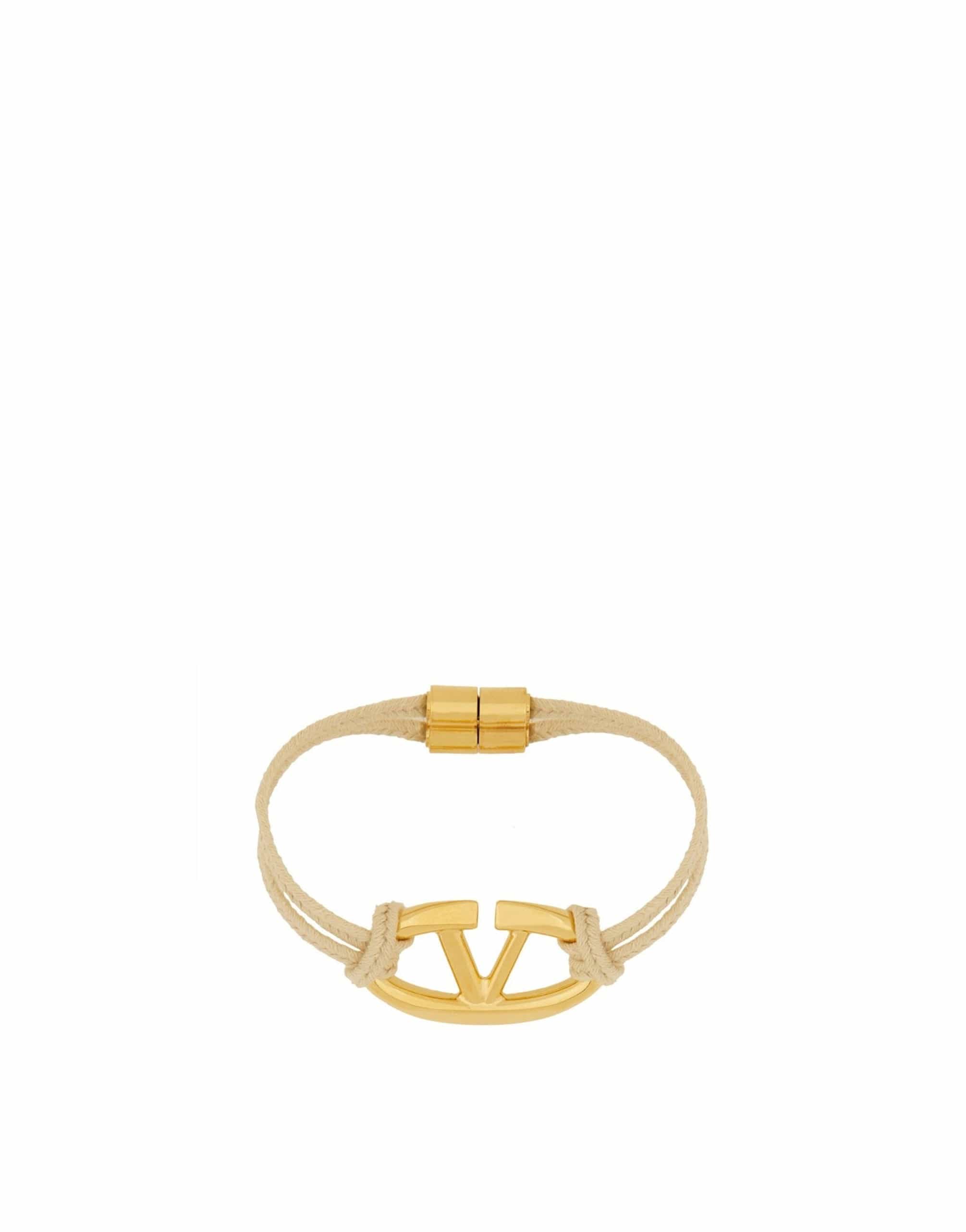 Valentino Garavani Vlogo Cotton Bracelet With Magnetic Fastening