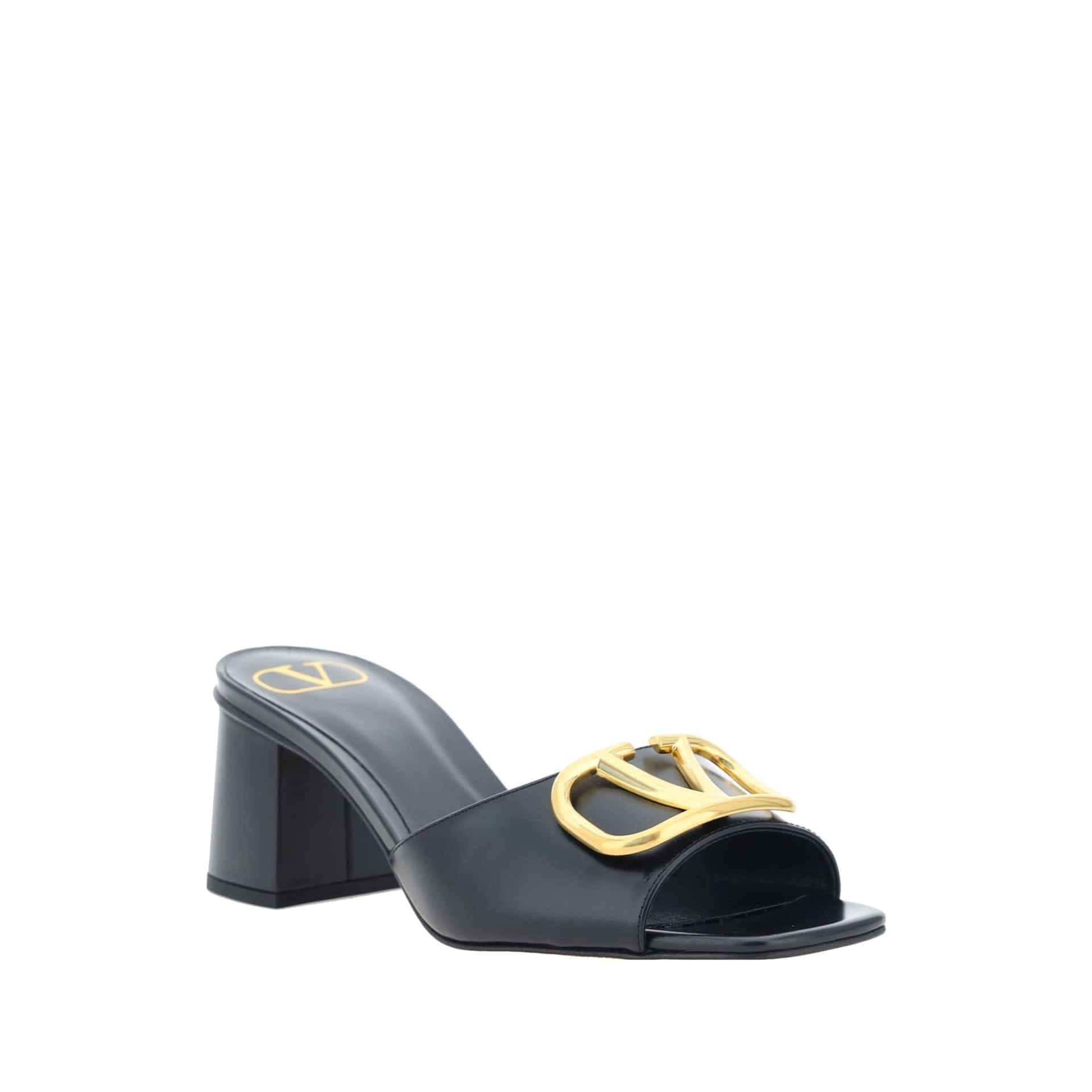 Vlogo leren sandalen met 6 cm hak - alternate view