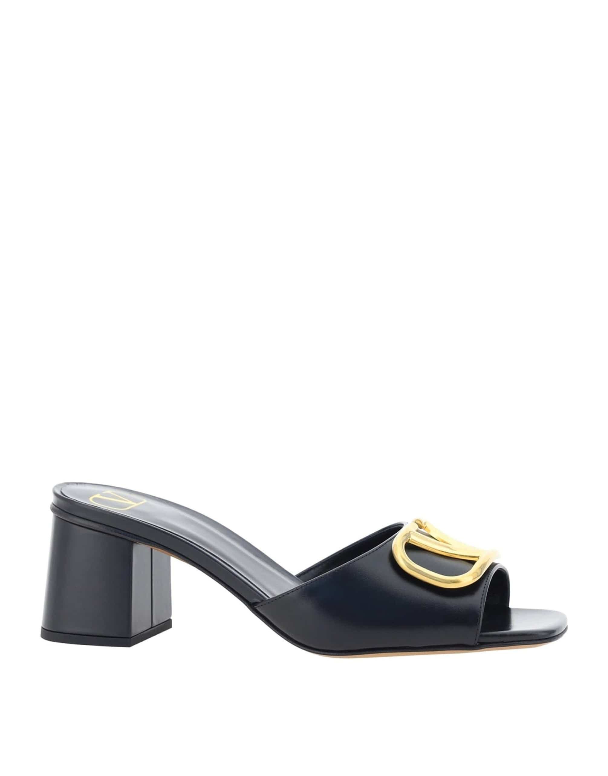 Valentino Garavani Vlogo Leather Sandals With 6 Cm Heel