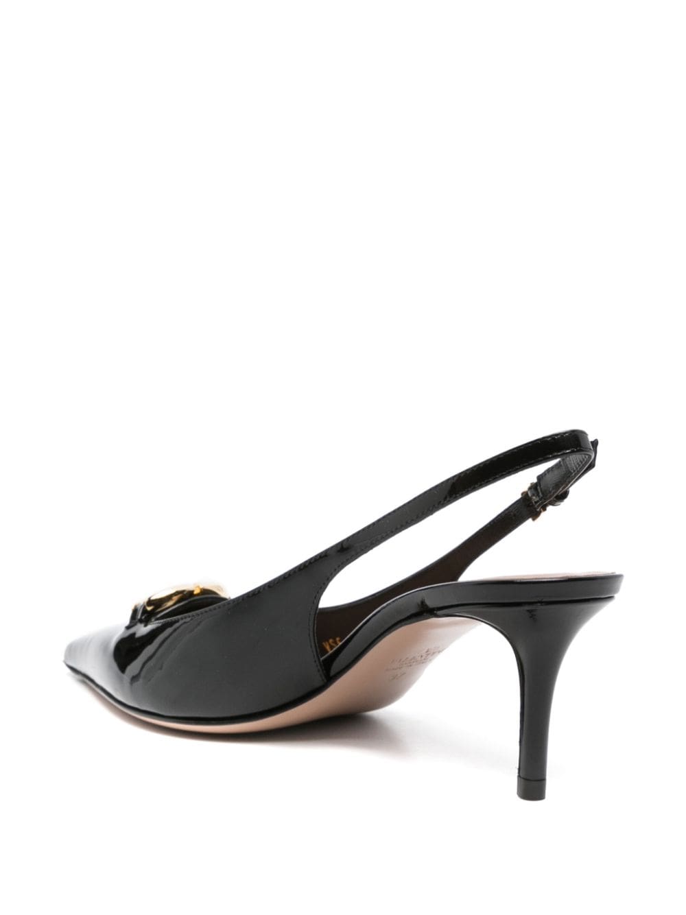 Valentino Garavani VLogo Leather Slingback Pumps