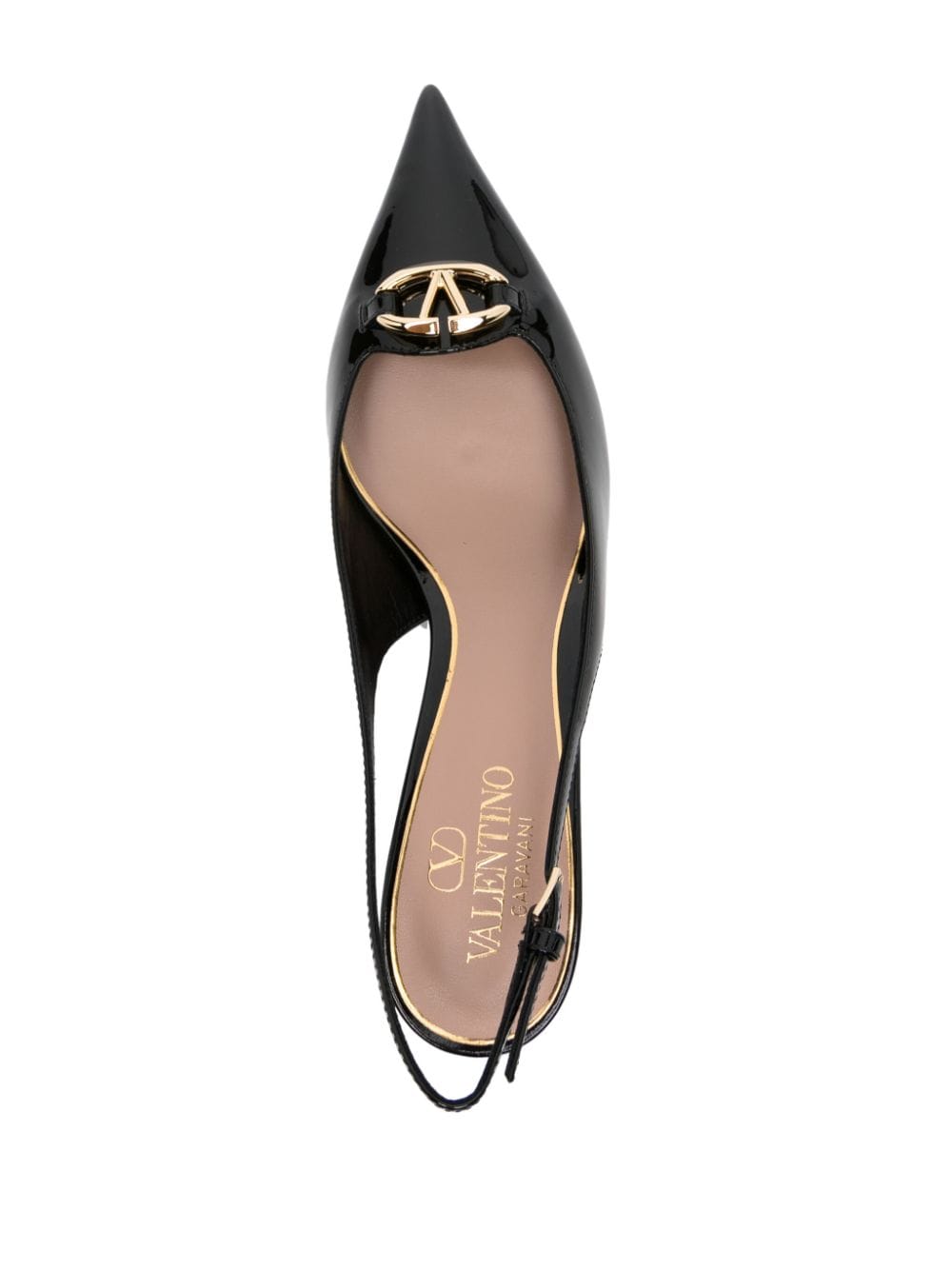 Valentino Garavani VLogo Leather Slingback Pumps