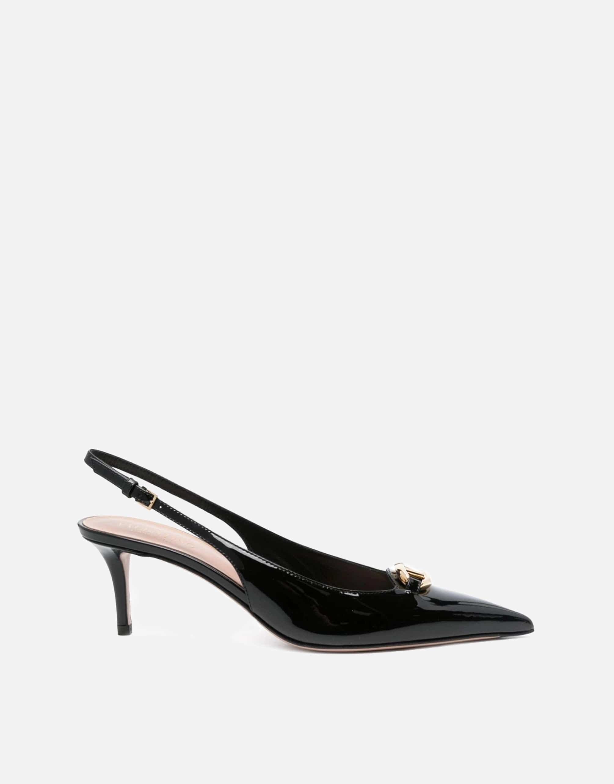 Valentino Garavani VLogo Leather Slingback Pumps