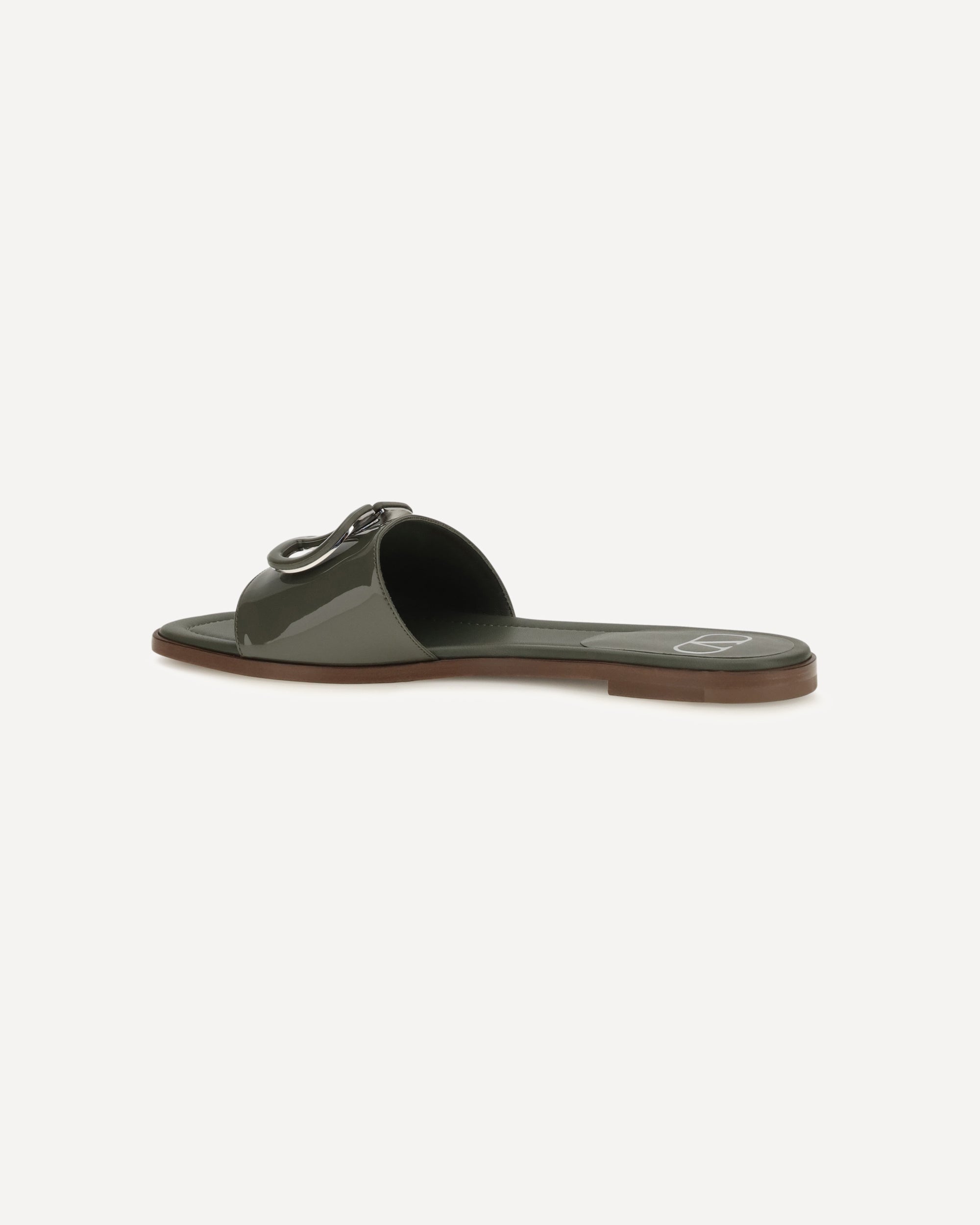 Sandali slide in pelle verniciata Vlogo Valentino Garavani