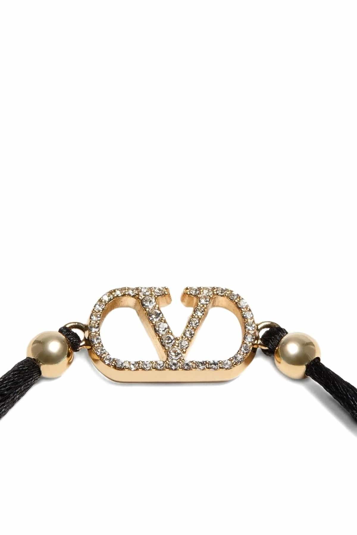 Valentino Garavani Valentino Garavani Vlogo Rhinestone Bracelet