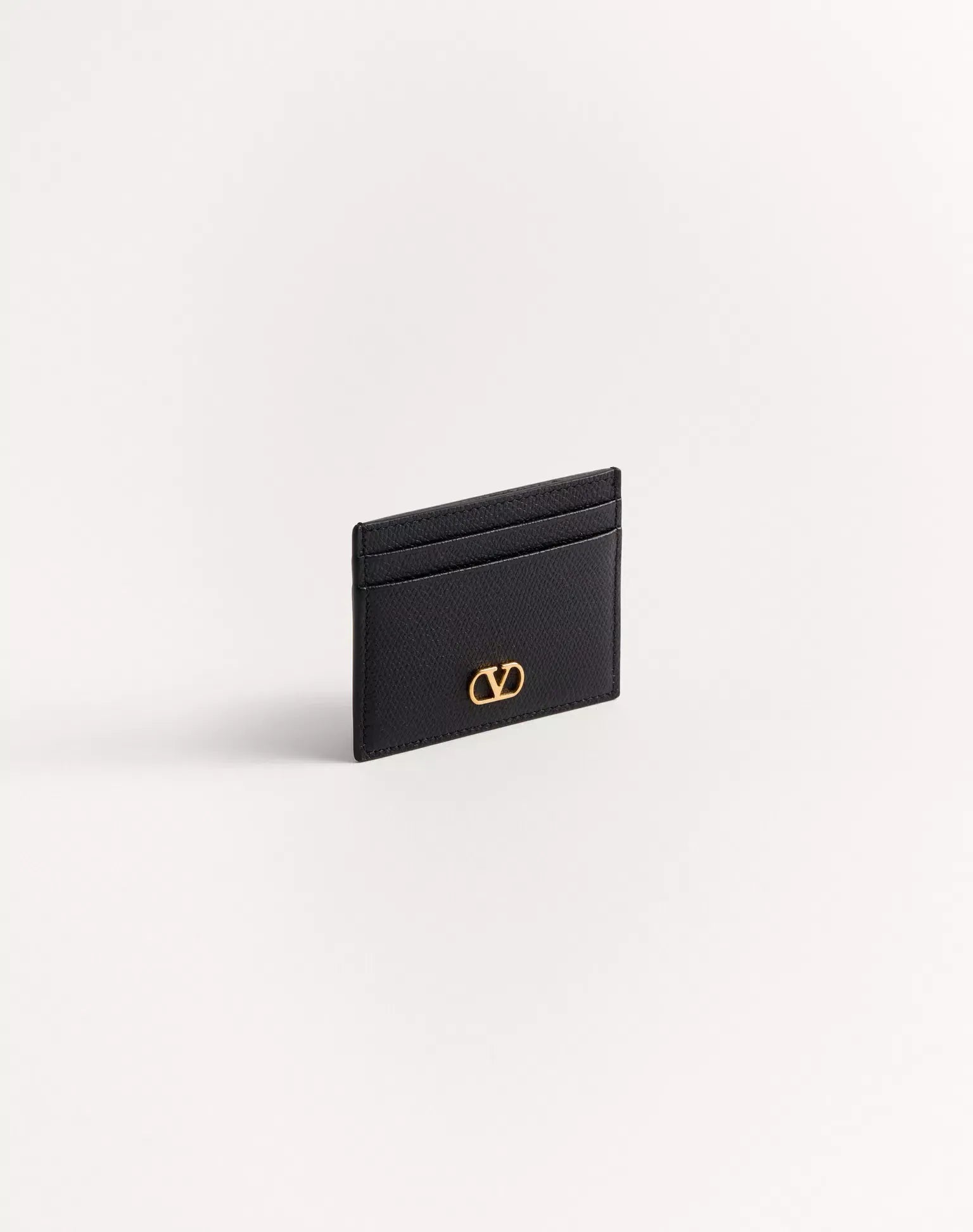 Valentino Garavani VLogo Signature Grainy Card Holder