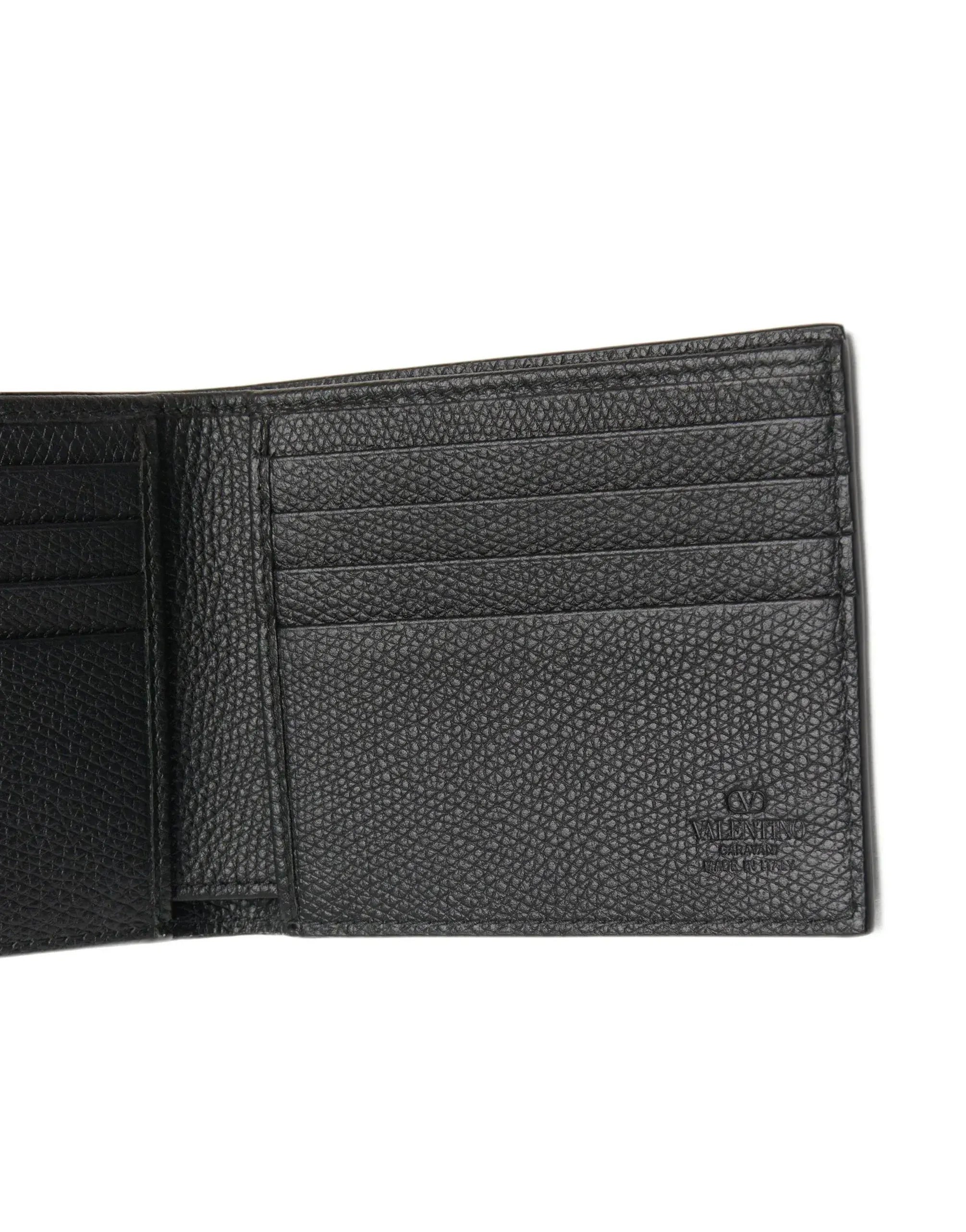 Valentino Garavani Vlogo Signature Grainy Wallet