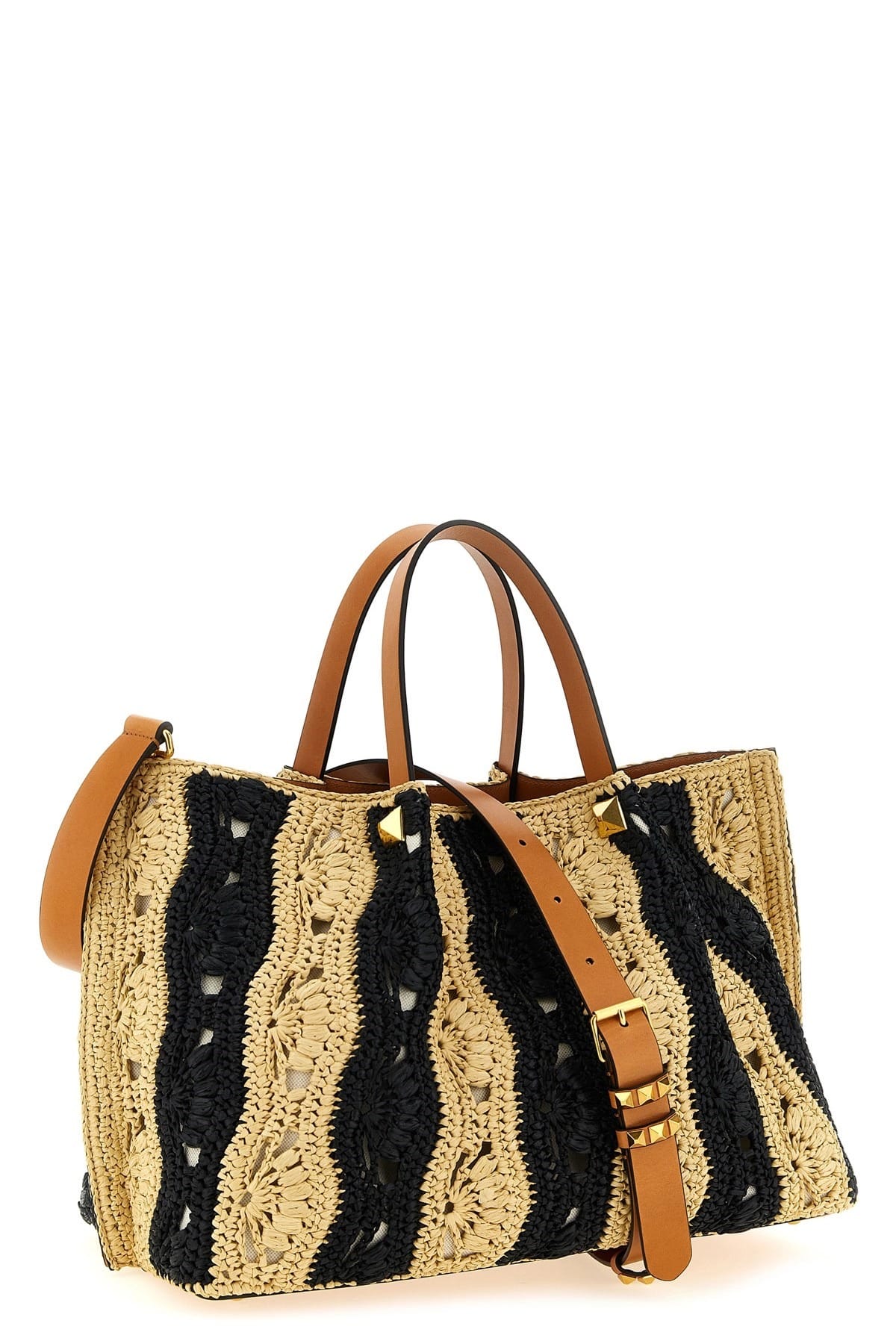 Valentino Garavani Valentino Garavani Vlogo Signature Raffia Handbag