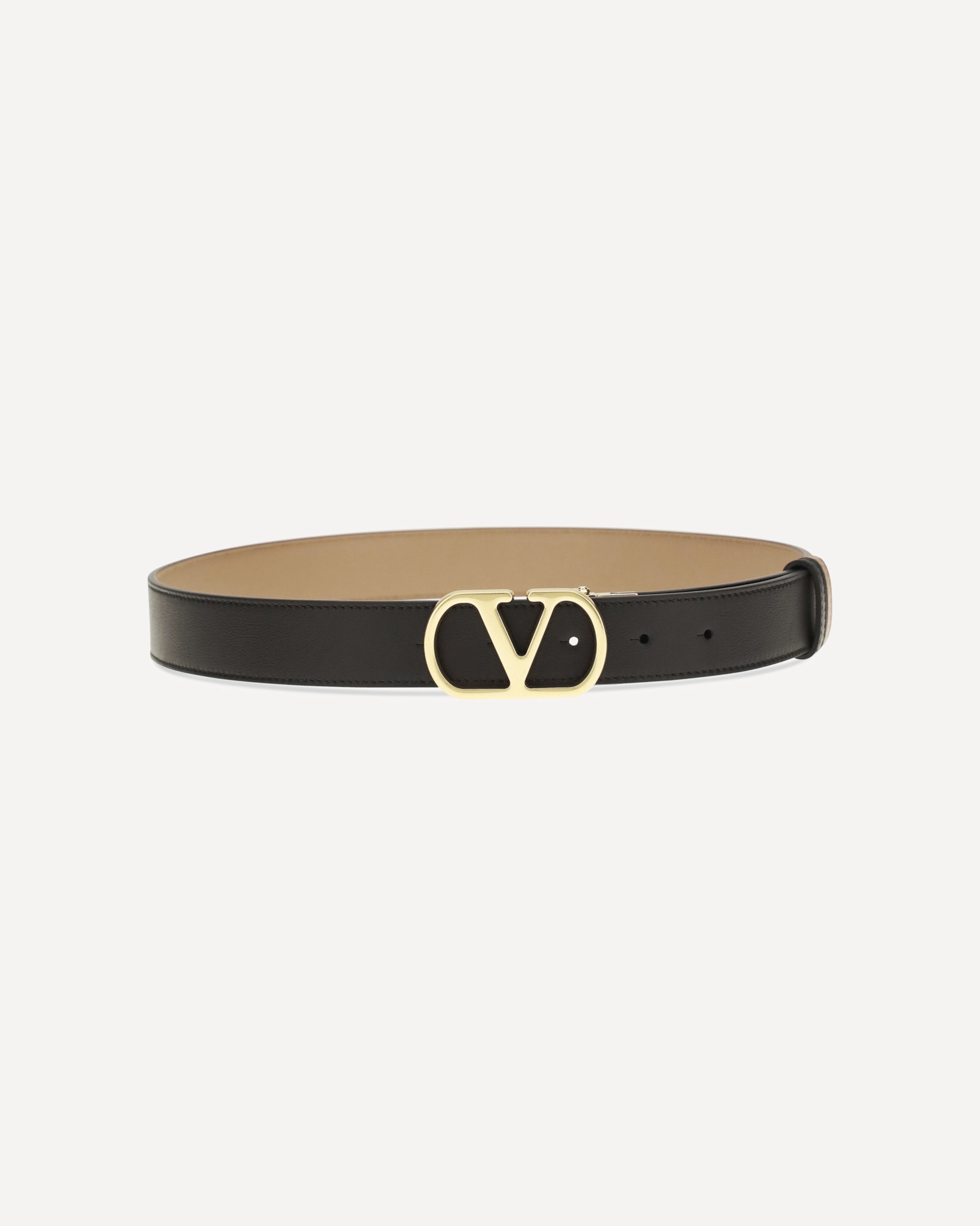 Valentino Garavani VLogo Signature Reversible Calf Leather Belt