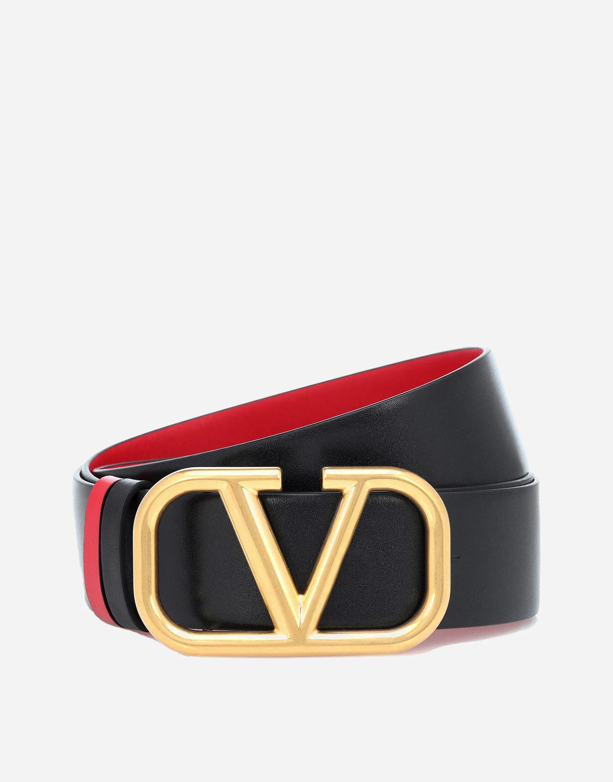 Valentino Garavani VLogo Signature Reversible Leather Belt