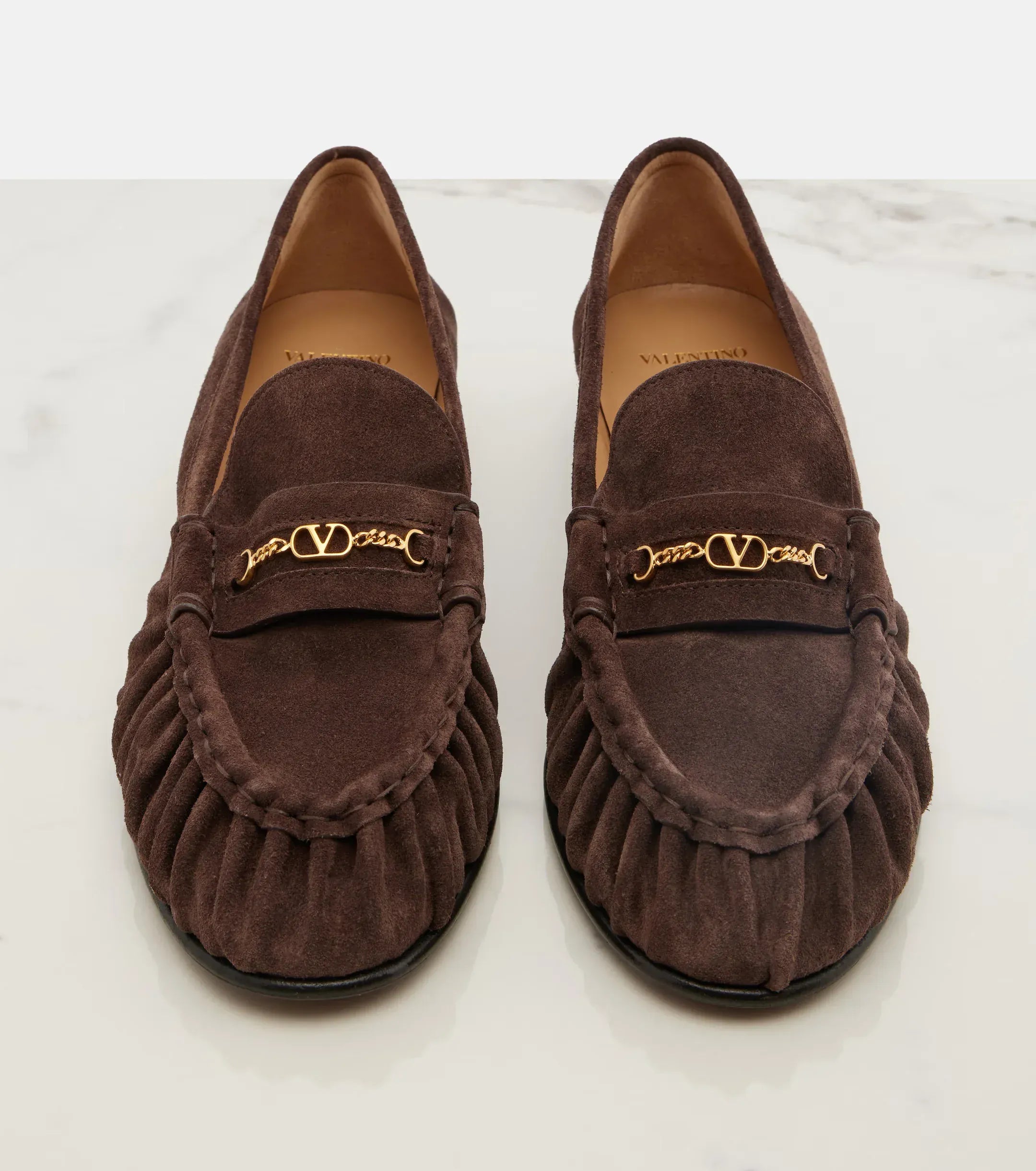 Valentino Garavani VロゴスエードローファーS | Sendegaro JP