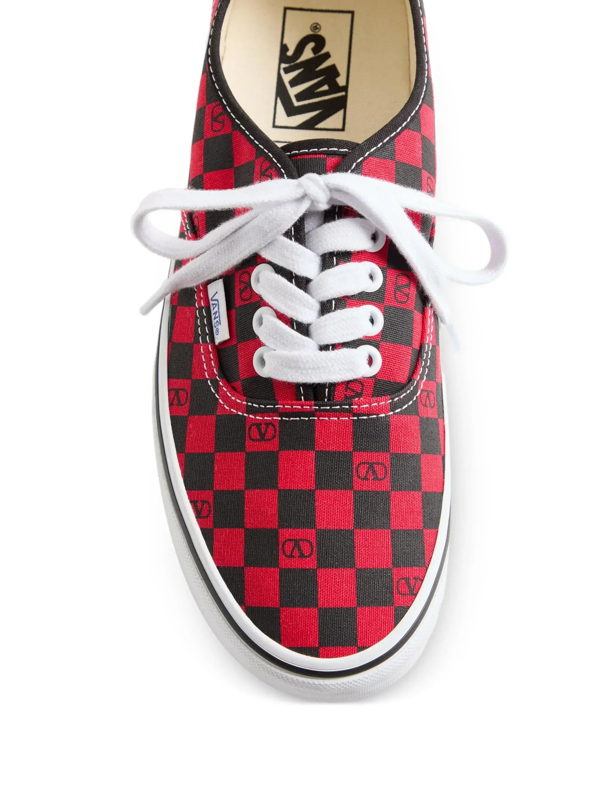 Valentino Garavani x Vans VLogo Checkerboard-Print Low-Top Sneakers