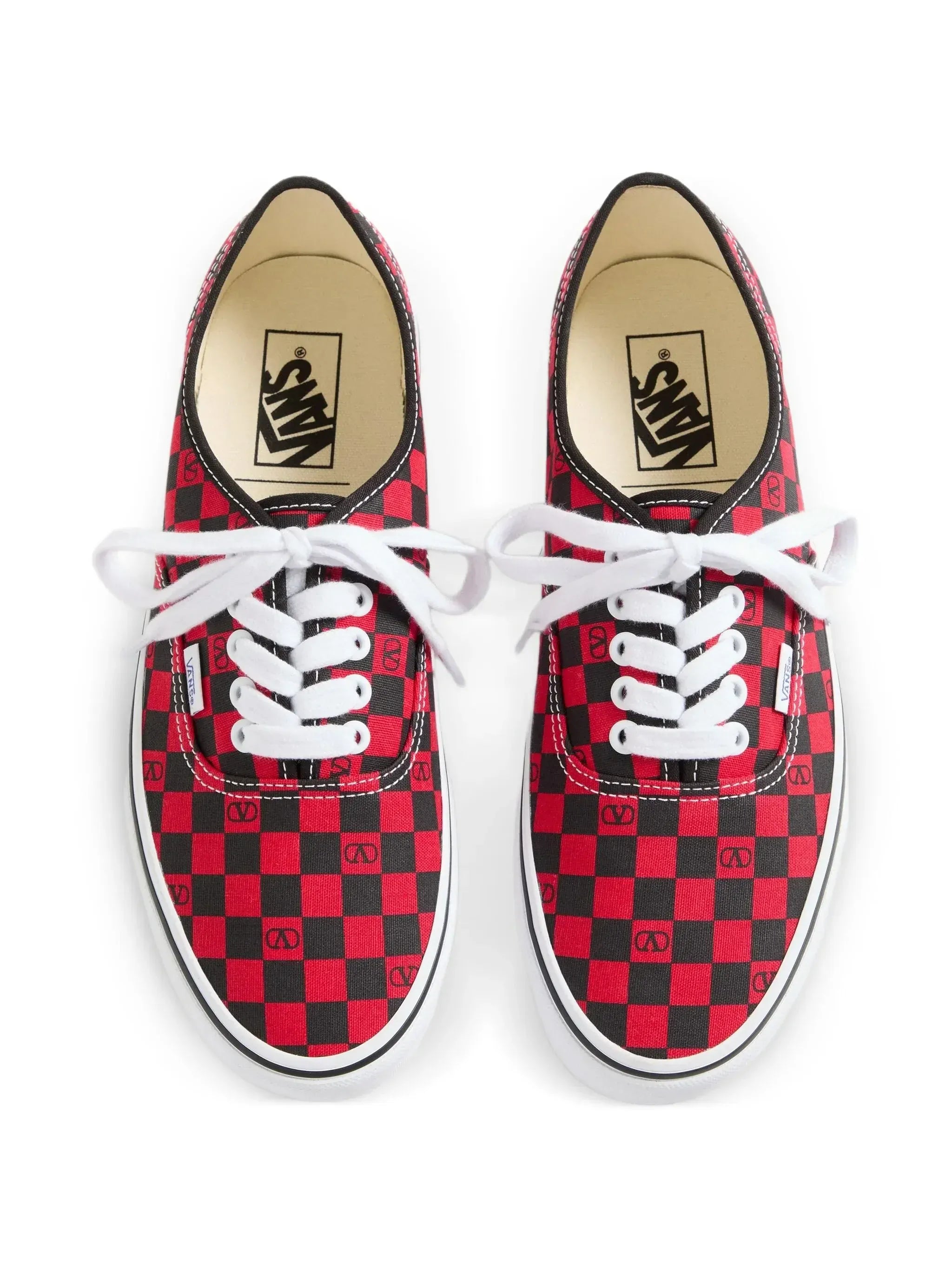 Valentino Garavani x Vans VLogo Checkerboard-Print Low-Top Sneakers