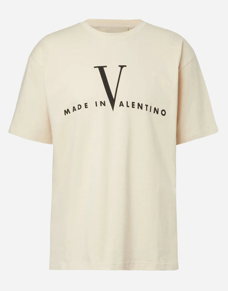 Valentino Camiseta de Jersey de Algodão com Logo | Sendegaro BR