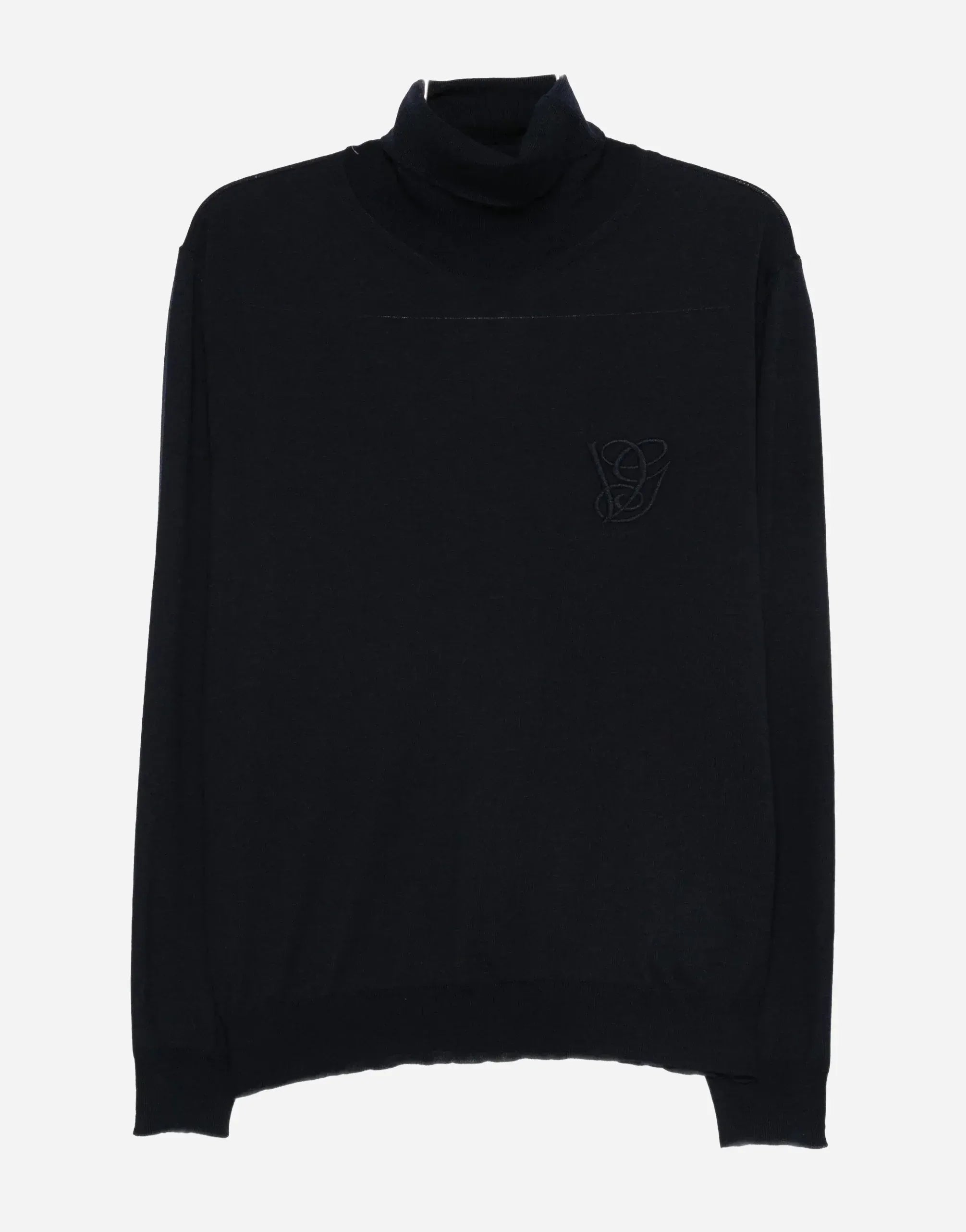 Valentino Logo-Embroidery Turtleneck Sweater