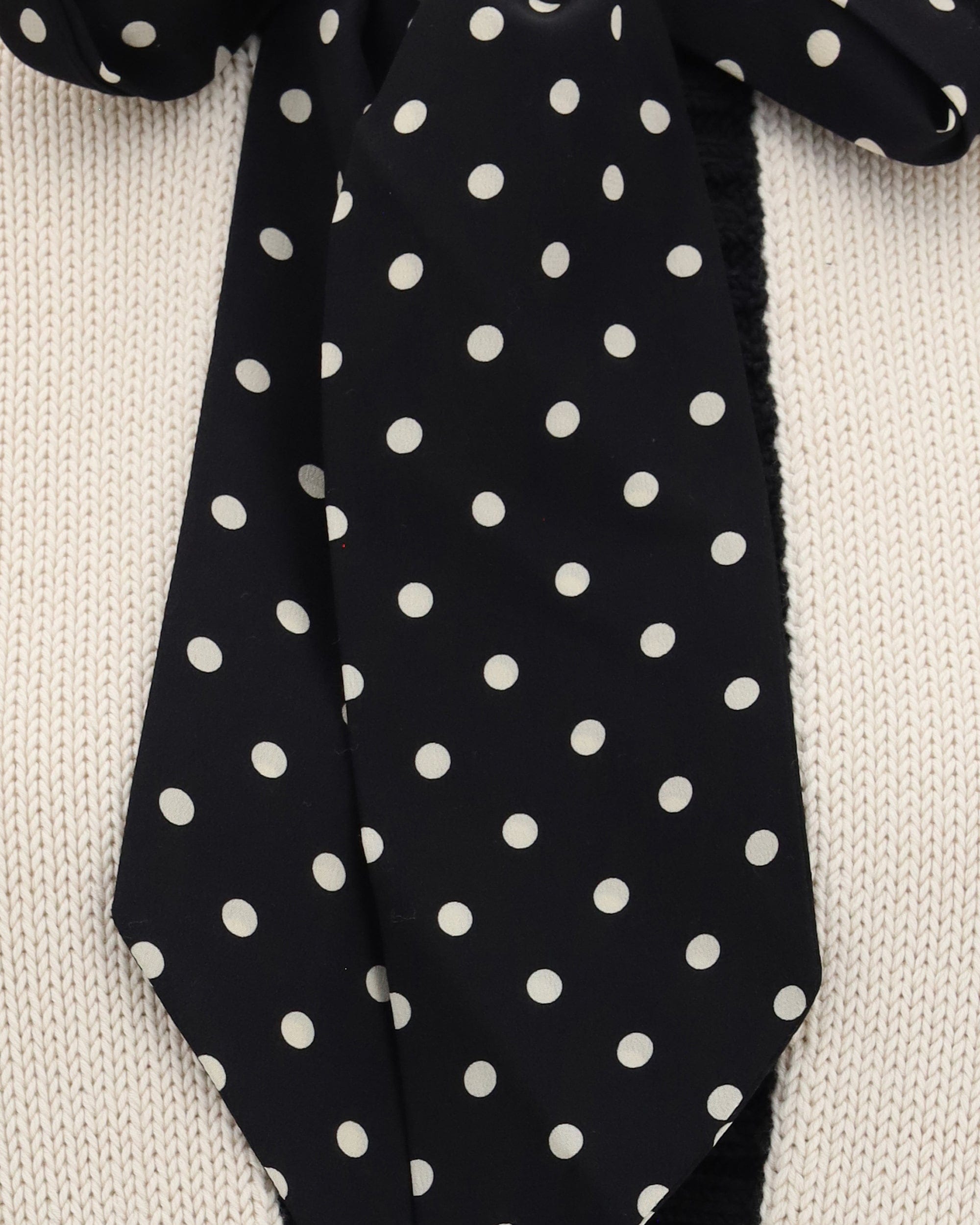 Valentino Valentino Open Polka-Dot Bow Cardigan