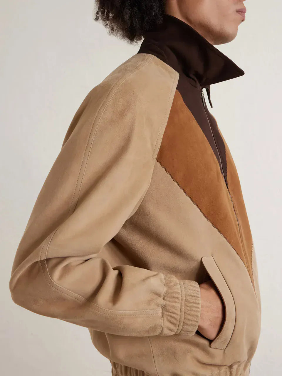 Valentino Panelled Suede Jacket