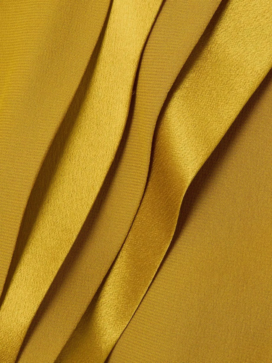 Valentino Ruffle Pleated Silk Blouse