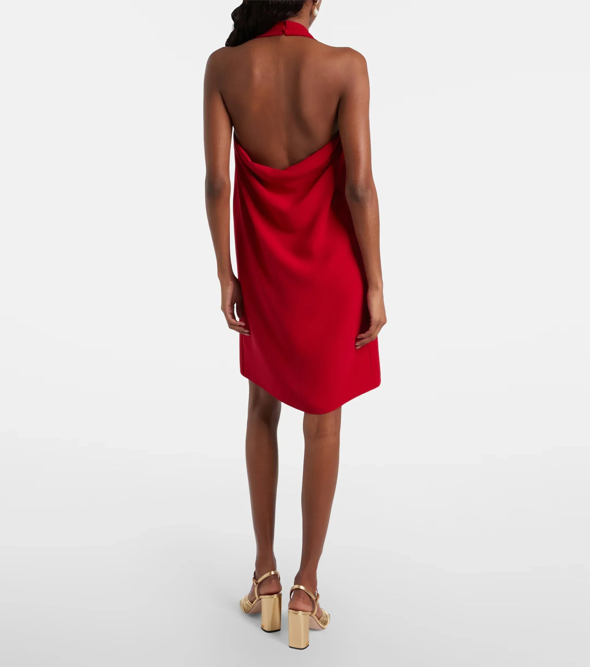 valentino mini dress Valentino Silk Halterneck Mini Dress