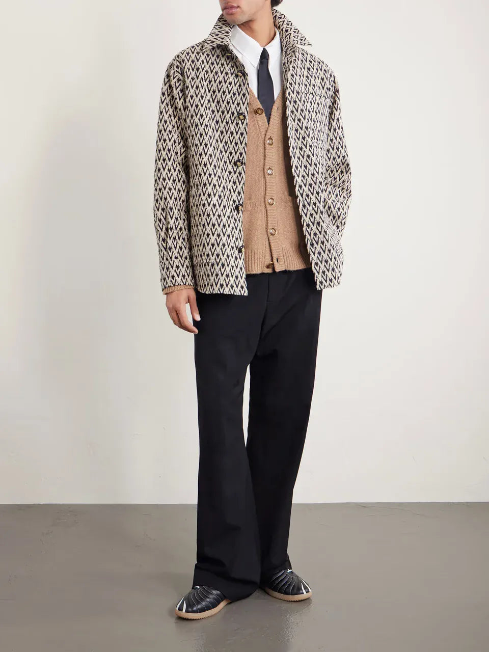 Valentino Toute La V Cotton-Blend Jacquard Jacket