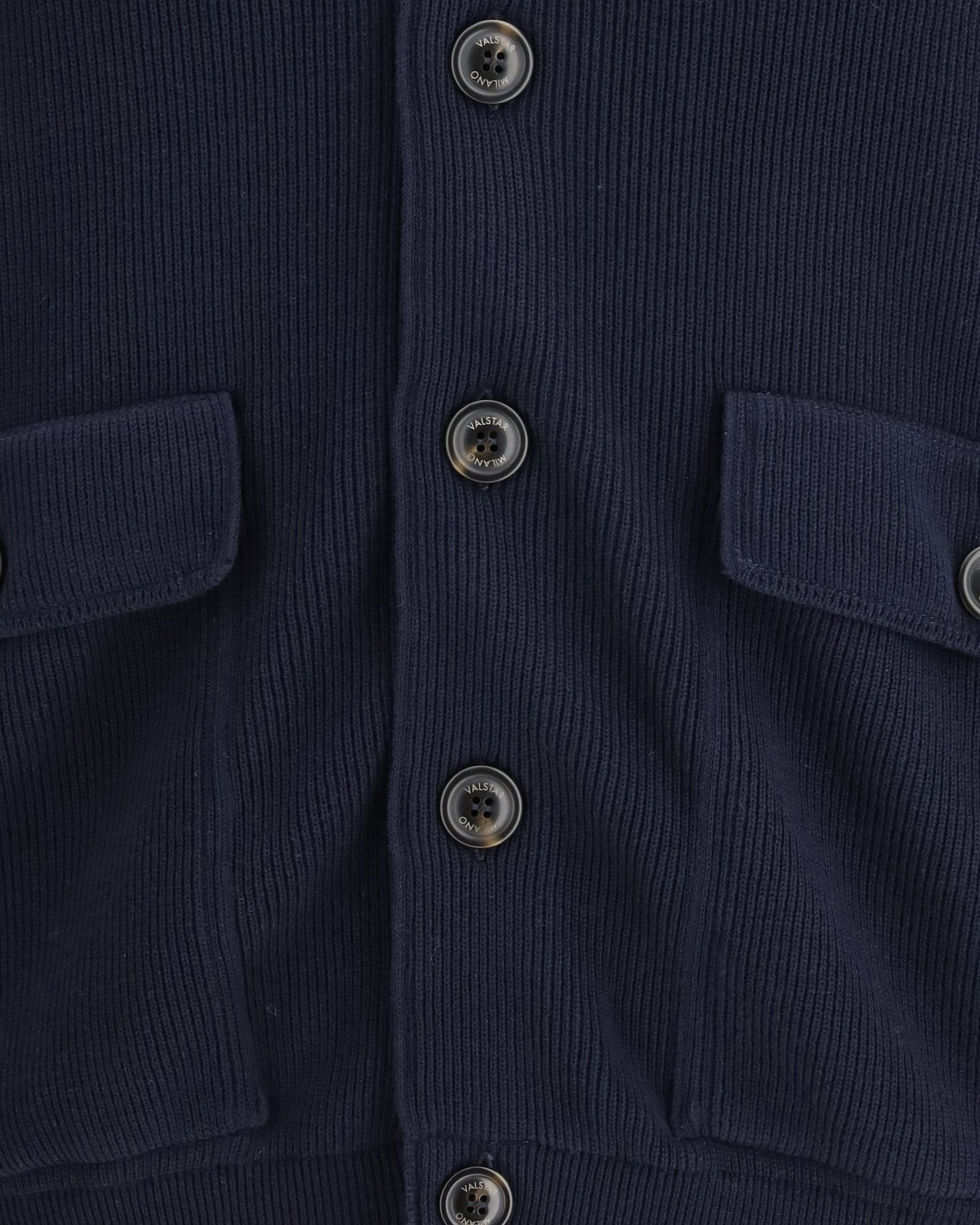 Valstar Cotton Half-Knit Sweater With Pockets