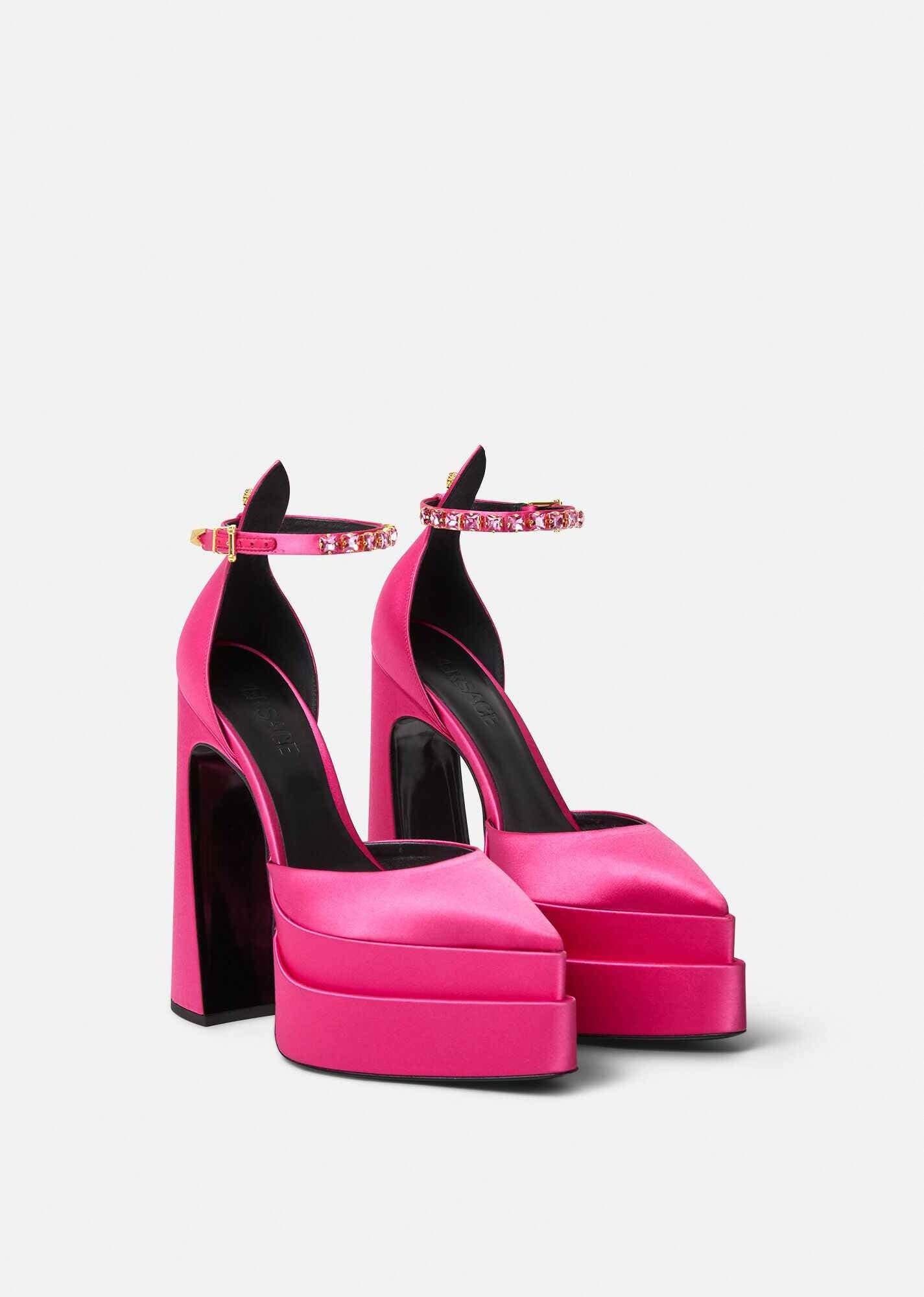 Versace Aevitas Pointy Platform Pumps
