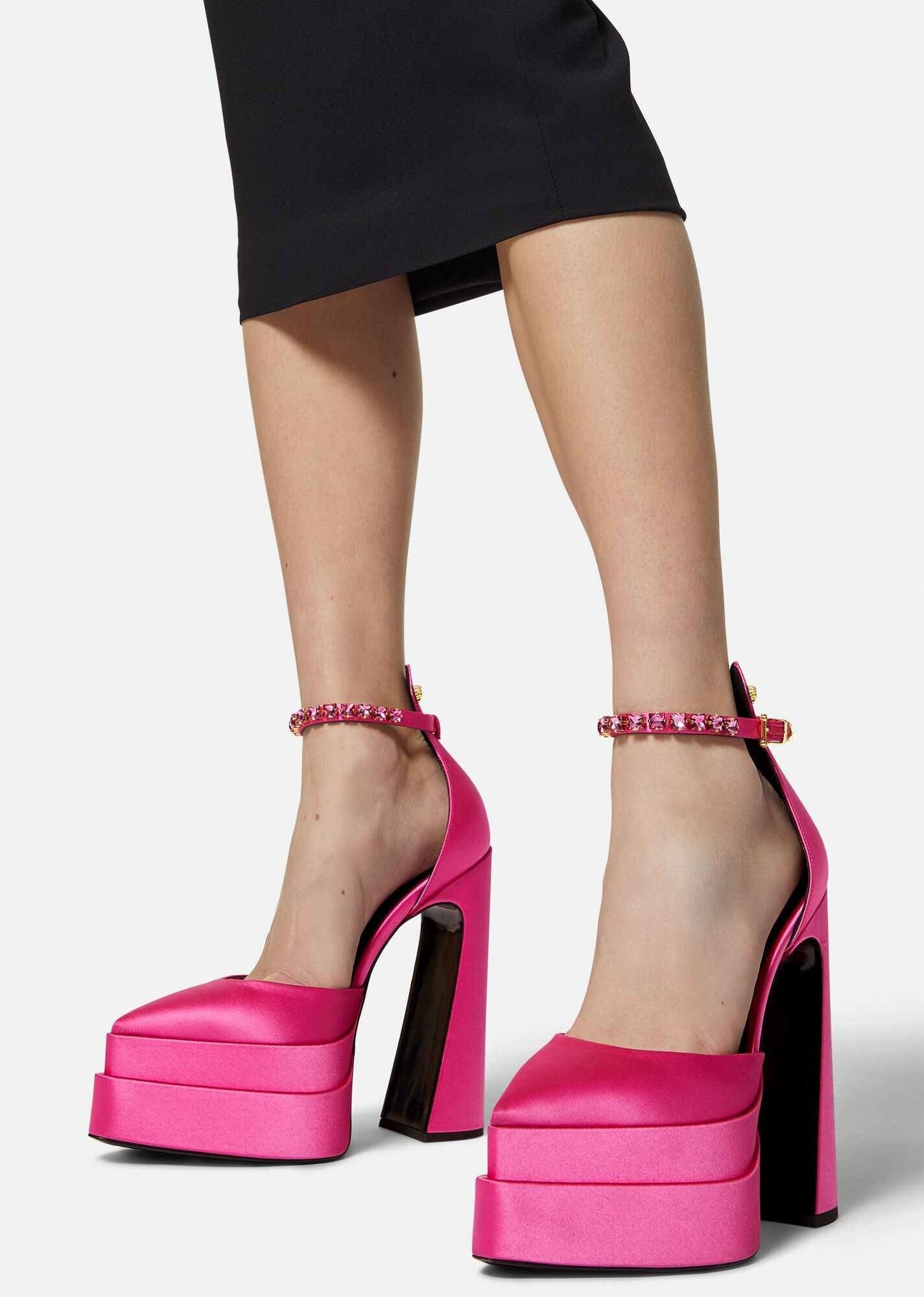 Versace Aevitas Pointy Platform Pumps