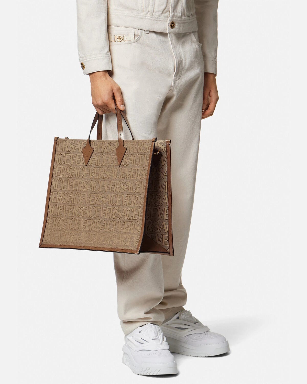 Versace Allover Tote Bag