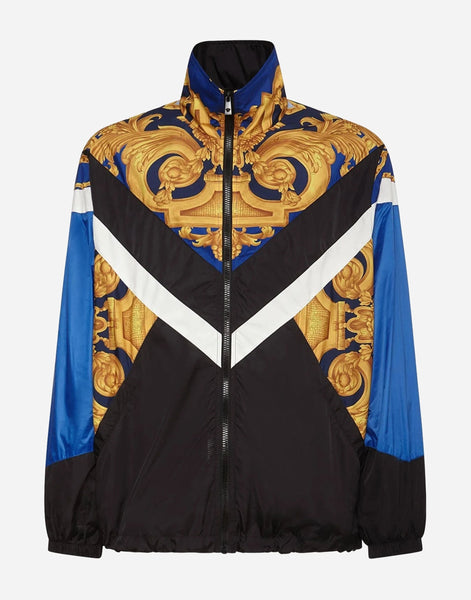 VERSACE バロッコ　ナイロンジャケット versace-barocco-print-nylon-