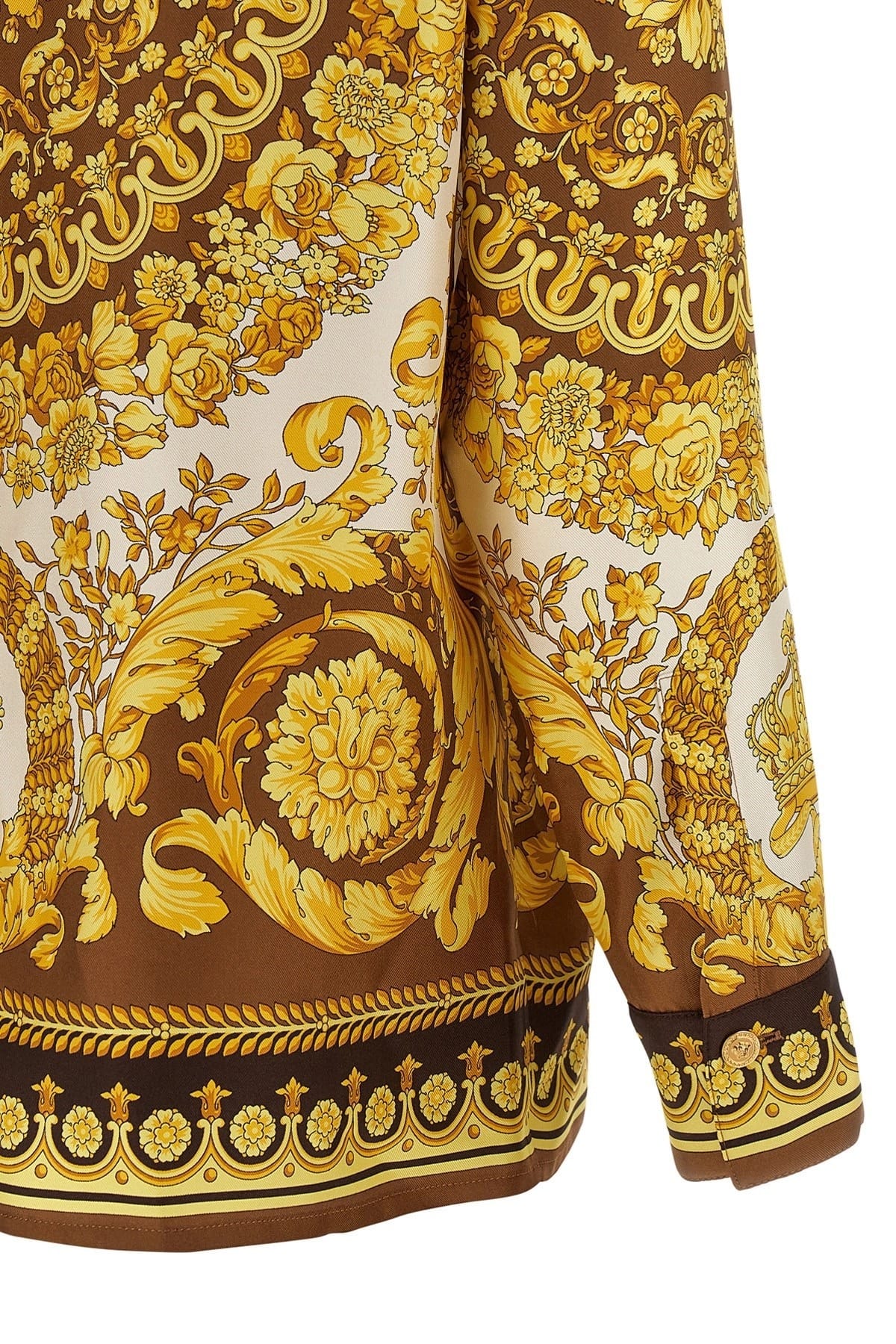 Versace Barocco Print Silk Twill Shirt | Sendegaro DE