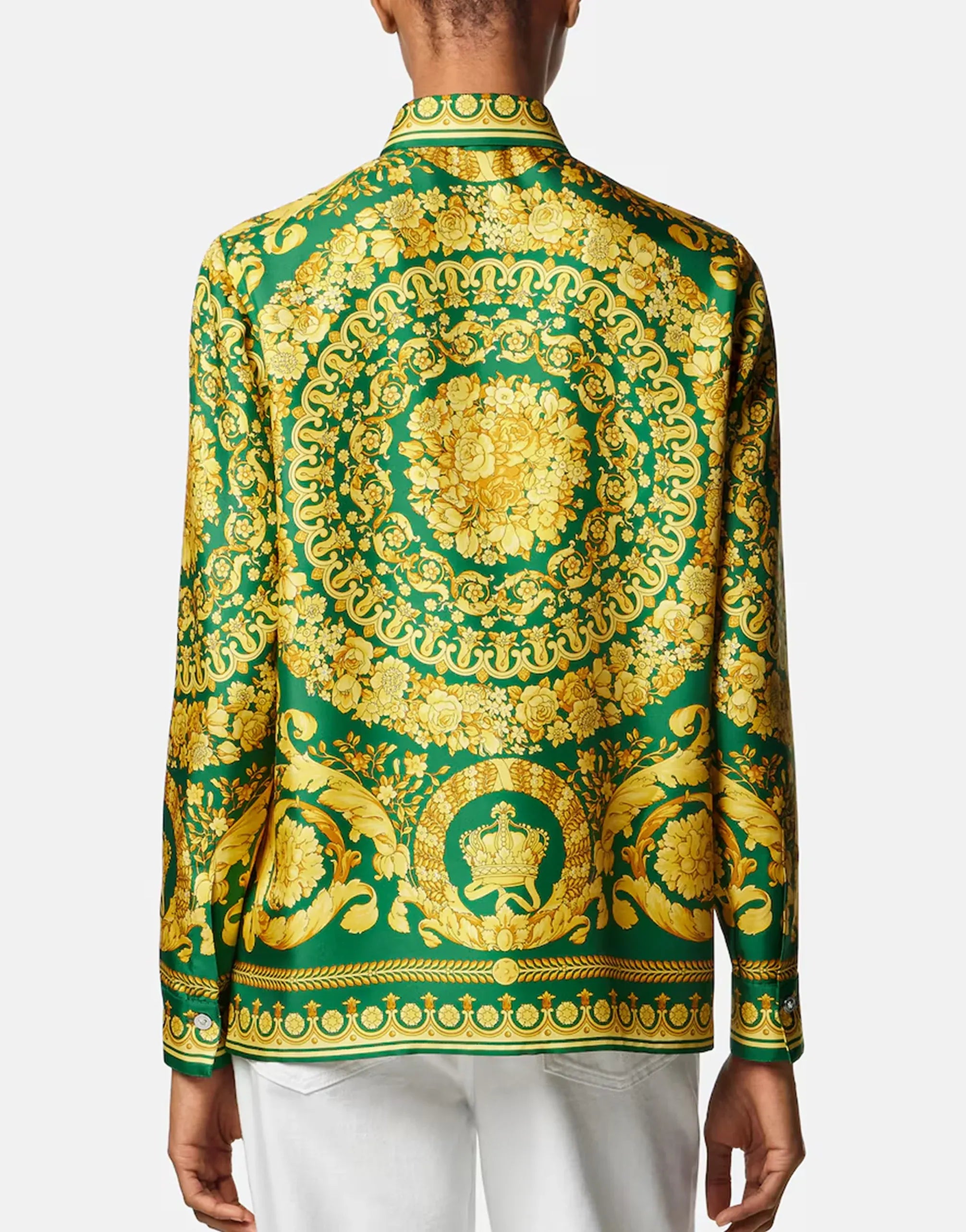 Versace Barocco Printed Silk Shirt