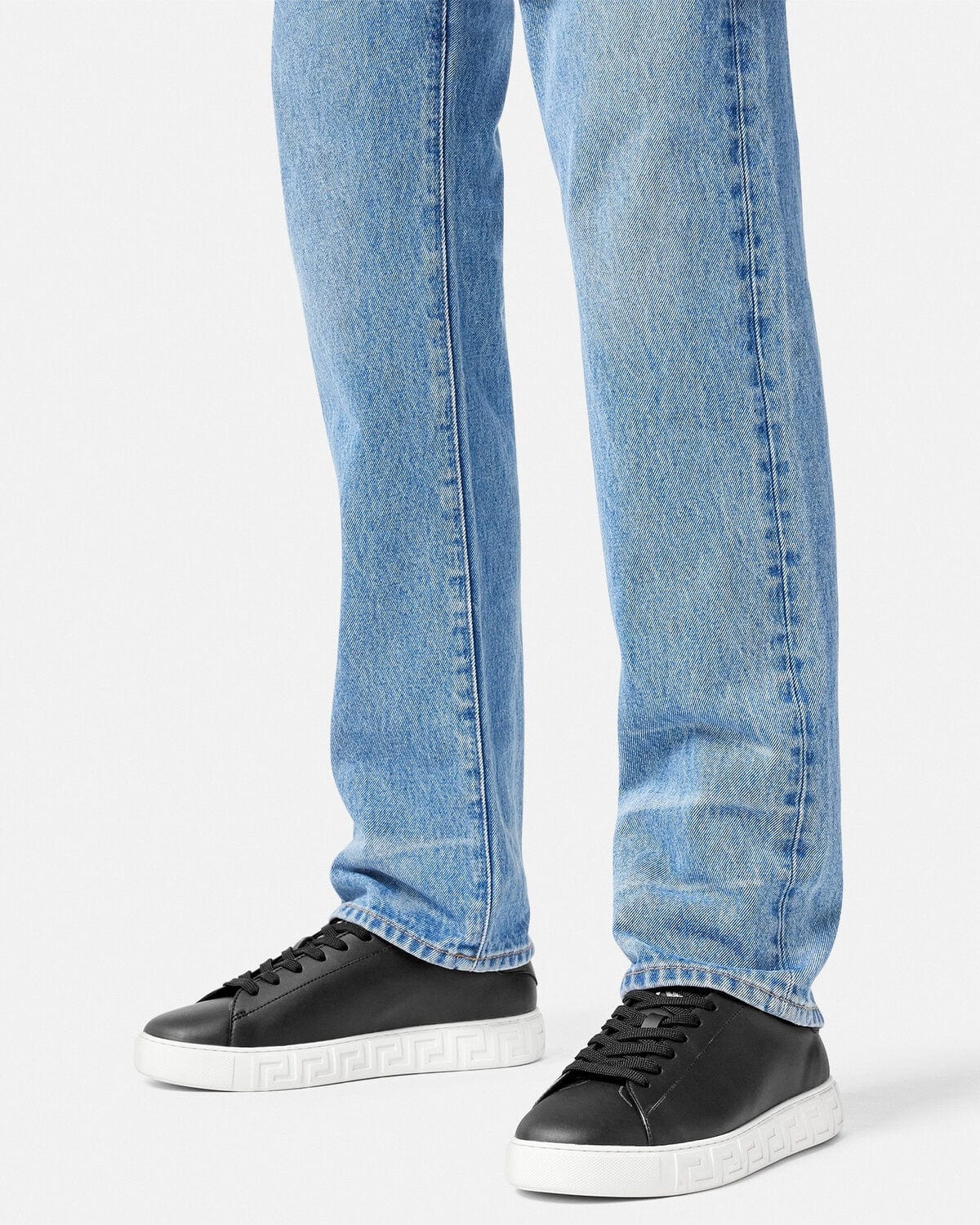 Versace Black Greca Sneakers