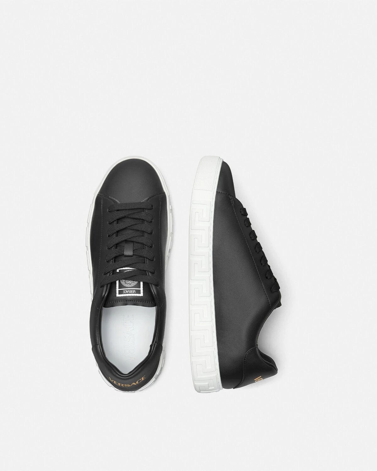 Versace Black Greca Sneakers