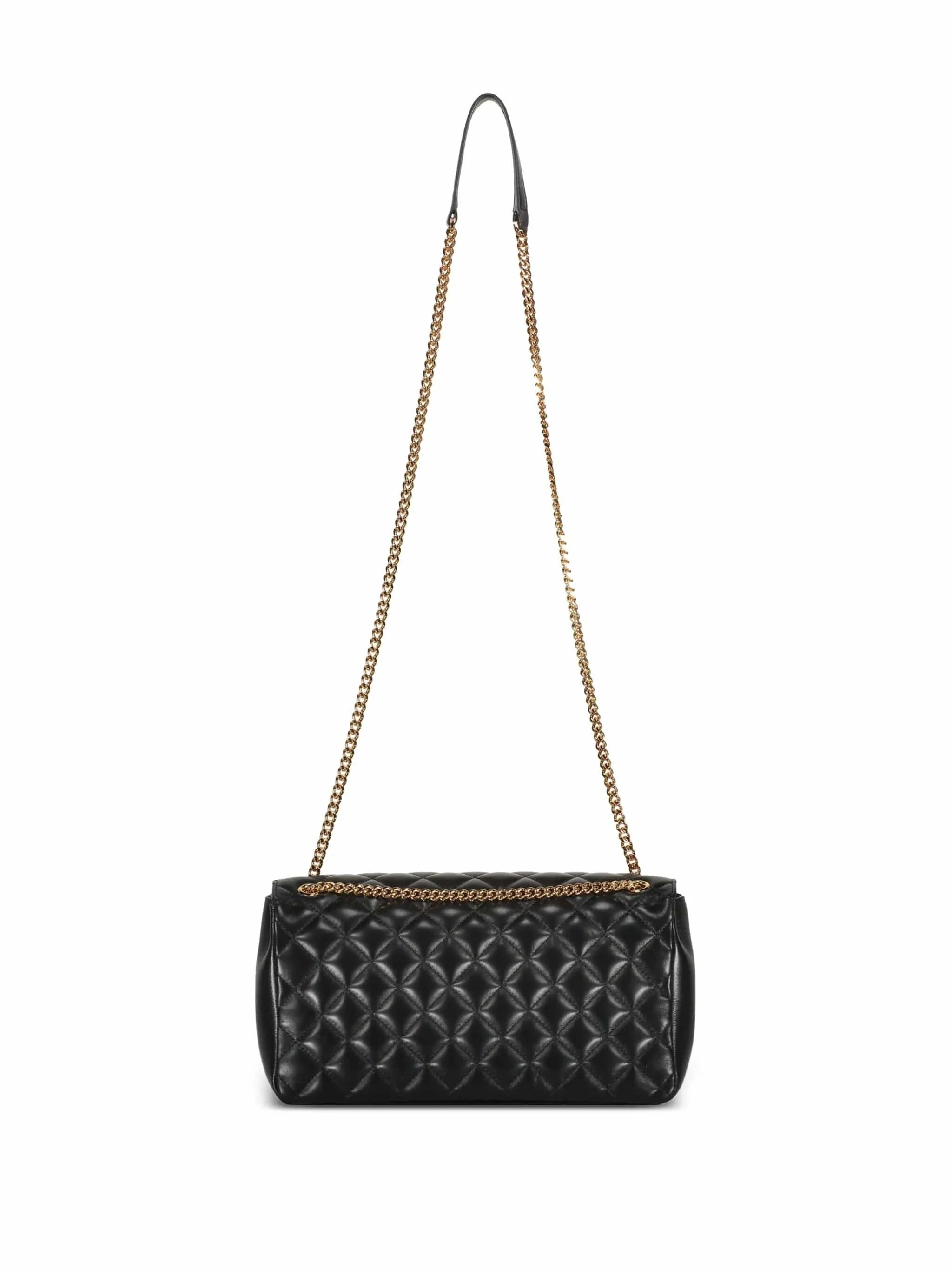 Versace Black Quilted Crossbody Bag