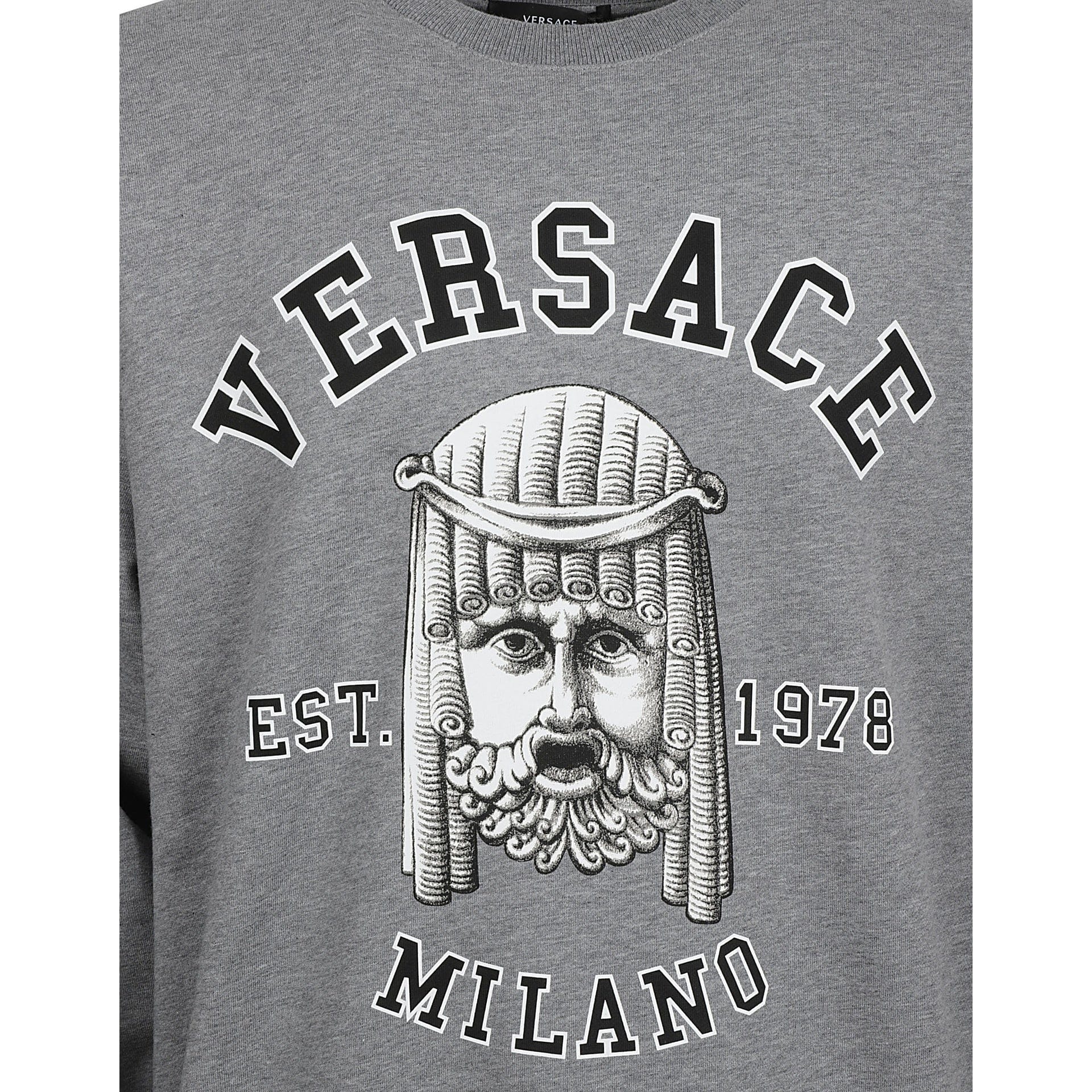 Versace Moletom de algodão com gola careca | Sendegaro BR