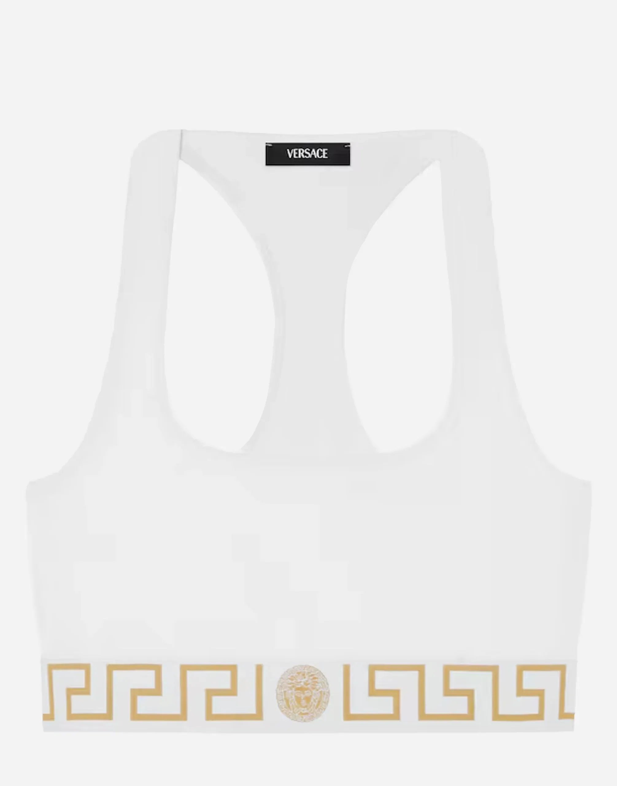 Versace Cotton-Jersey Scoop Bralette