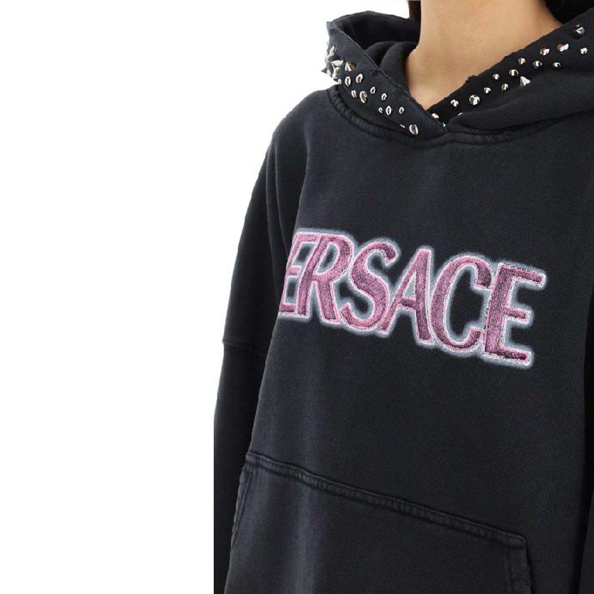 Versace Cotton Logo Sweatshirt Hoodie