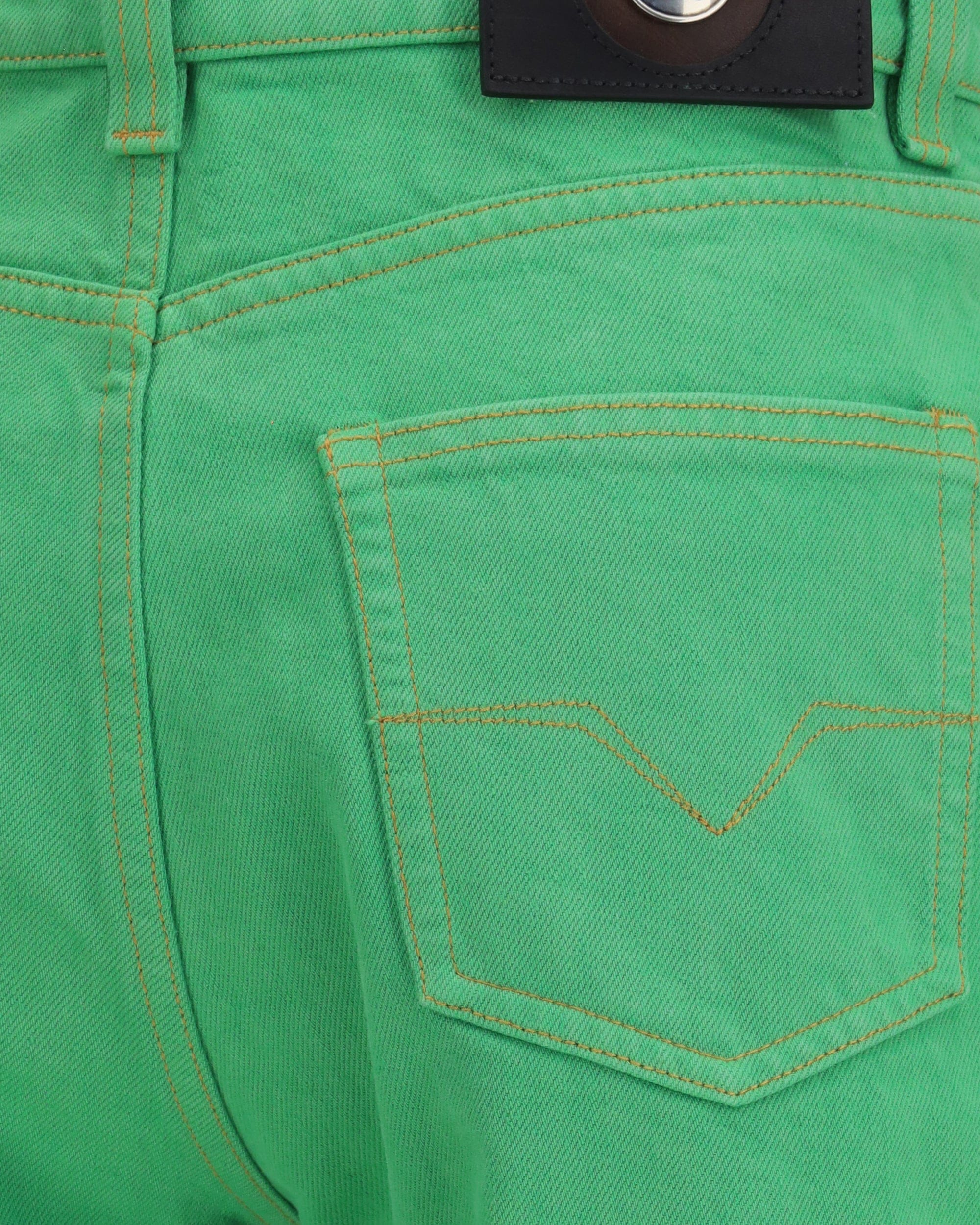 Versace Cropped Cotton Denim Jeans