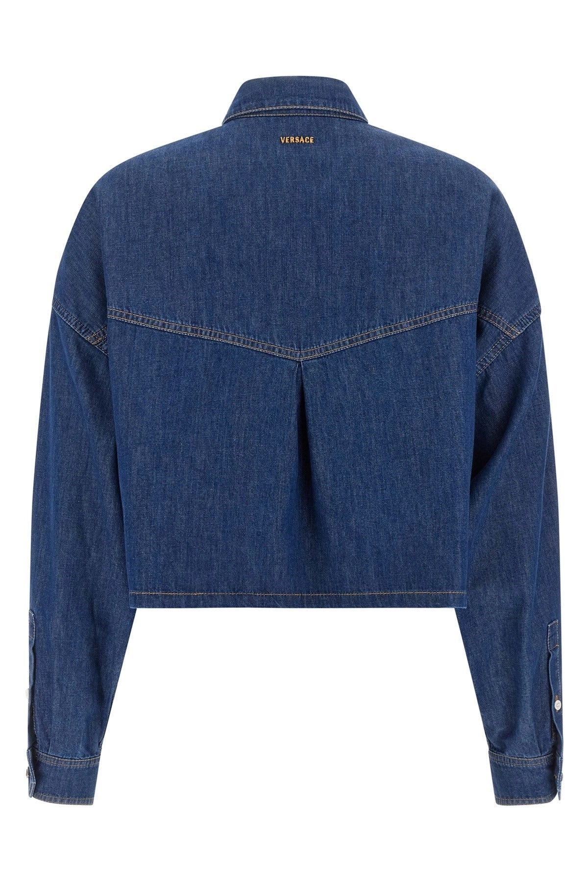 Versace Cropped Denim Shirt