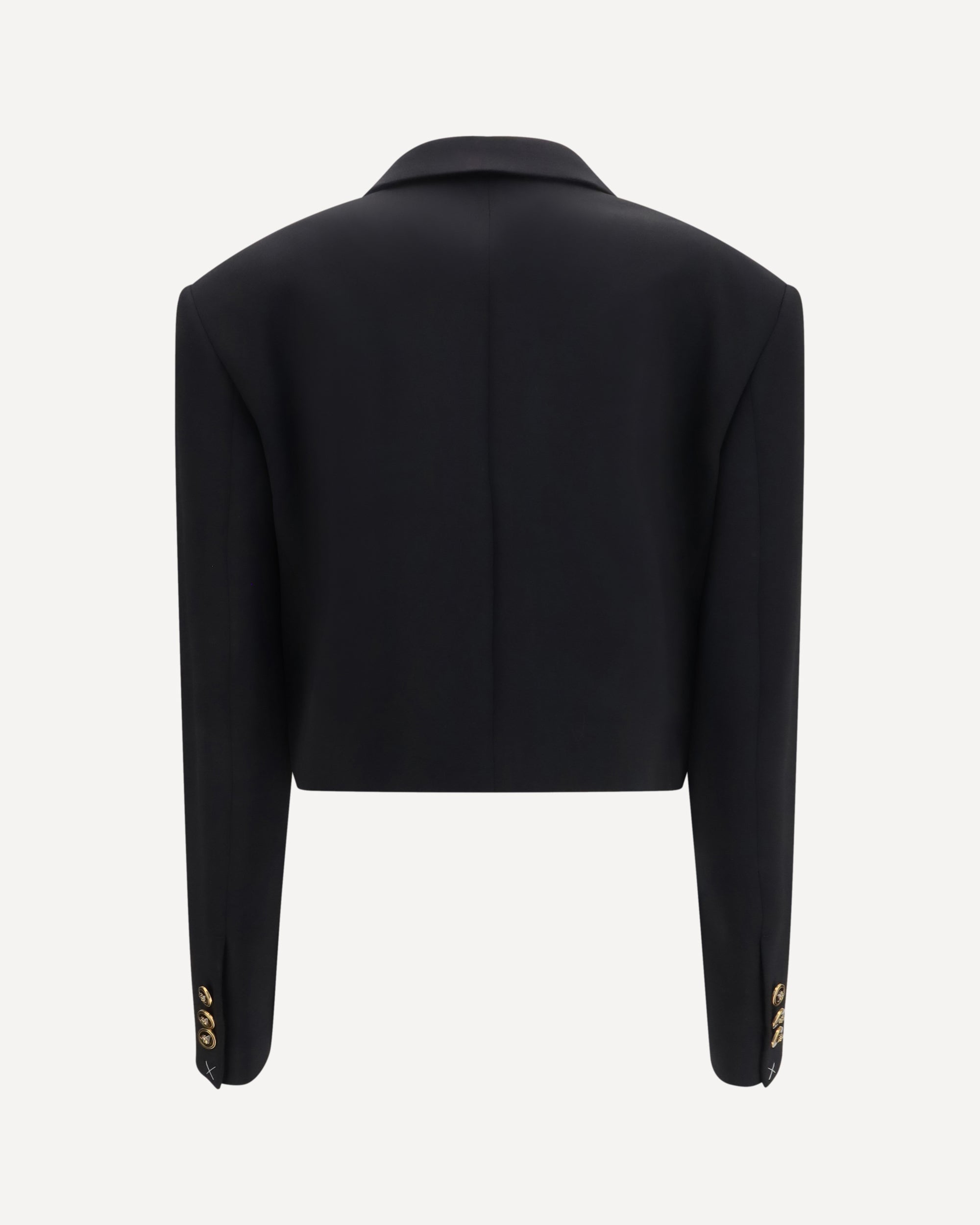 Versace Cropped Wool Blazer - alternate view