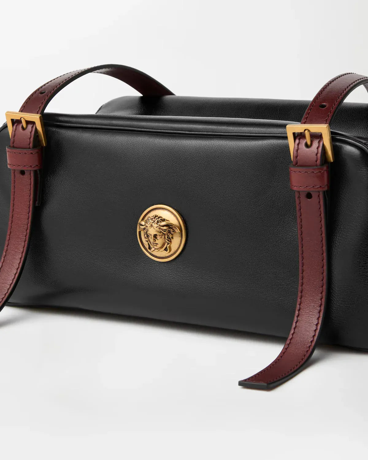 Versace Emblème Nappa Bowling Shoulder Bag