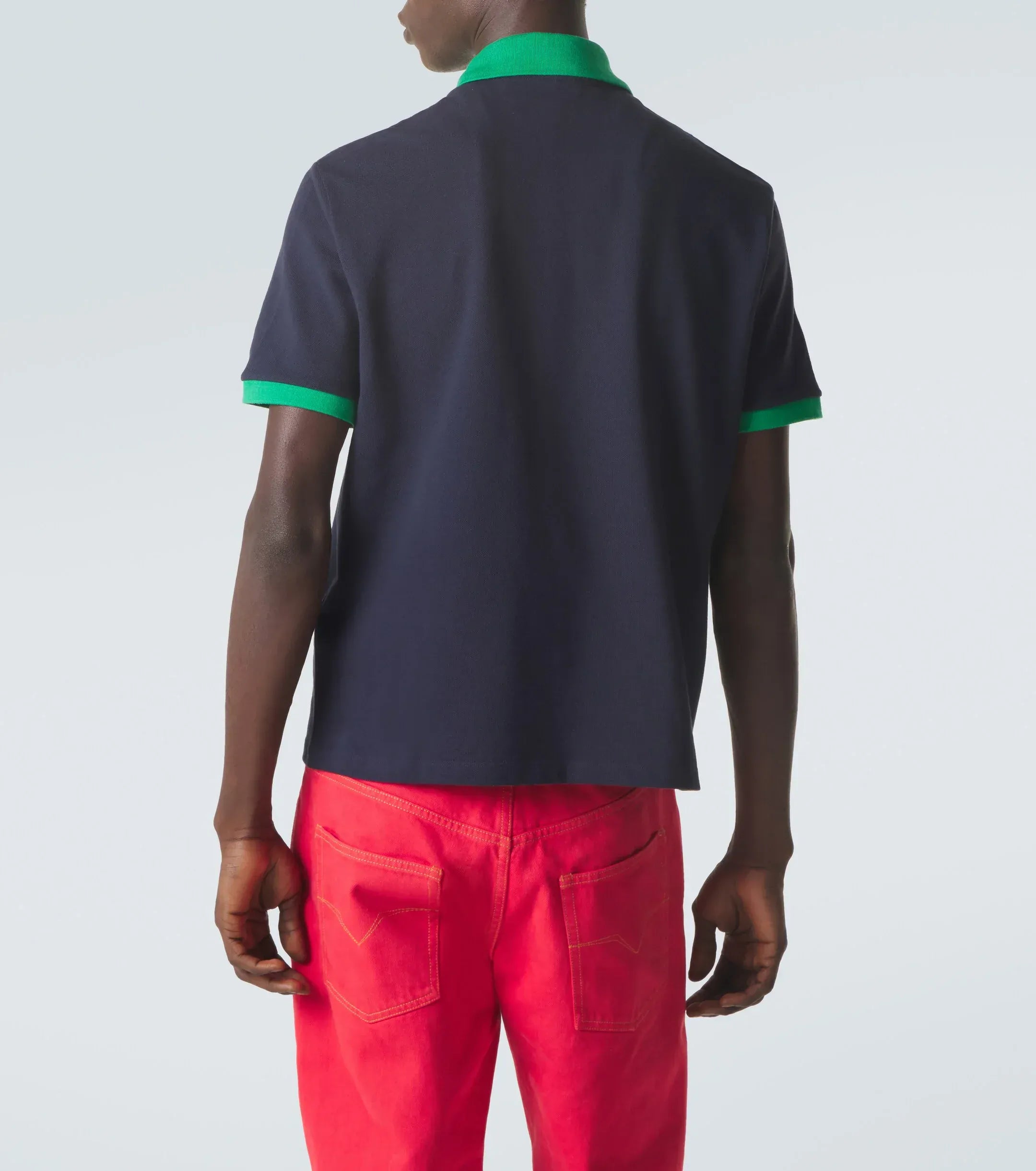 Versace Embroidered Cotton Piqué Polo