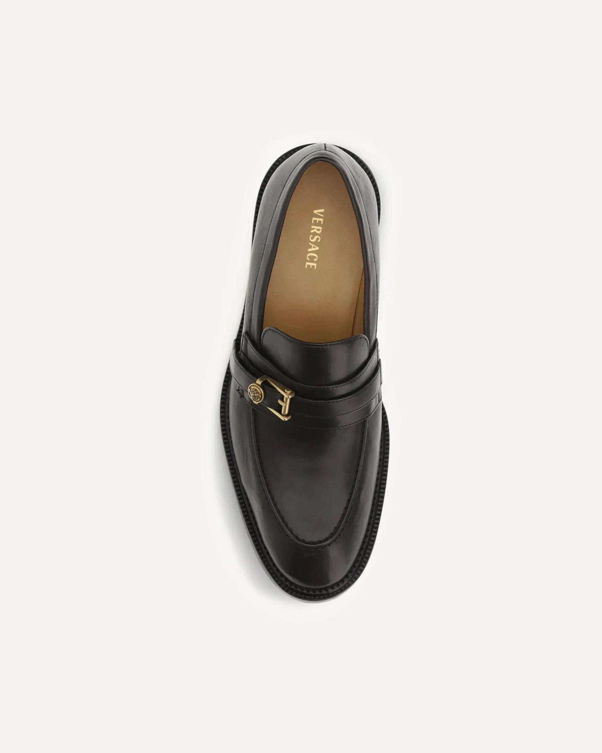 Versace First Line Primo Medusa Buckle Loafers