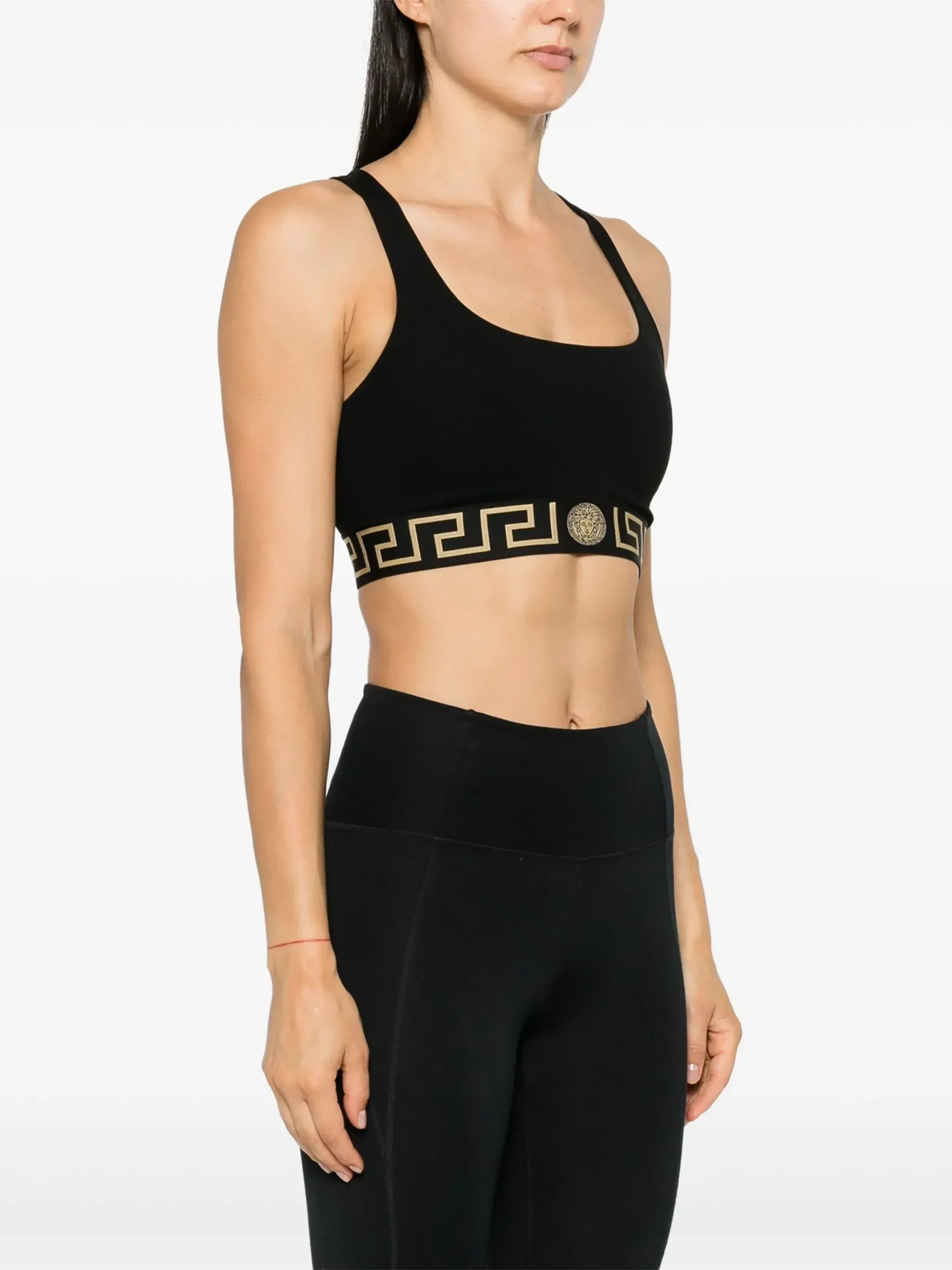 Versace Greca-Border Crop Top Bralette