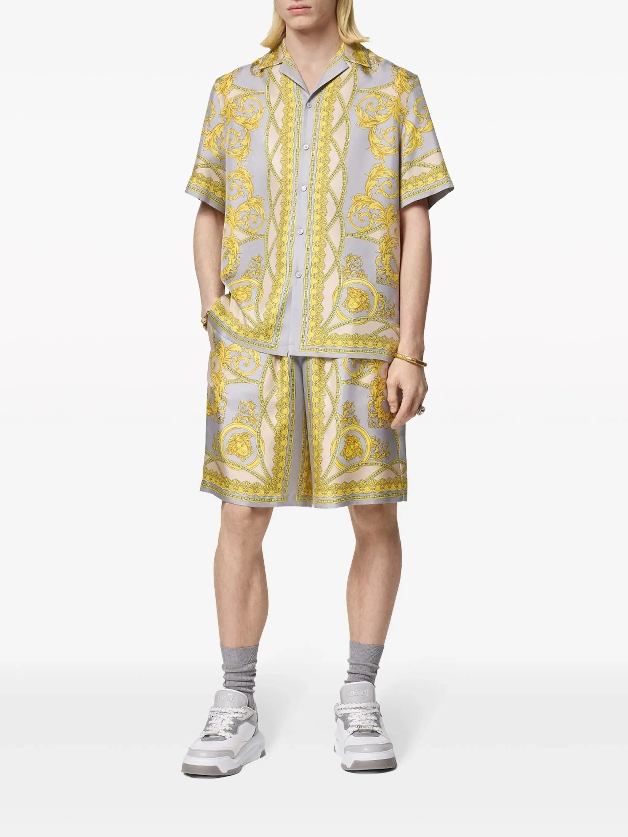 Versace La Coupe Des Dieux Silk Shorts